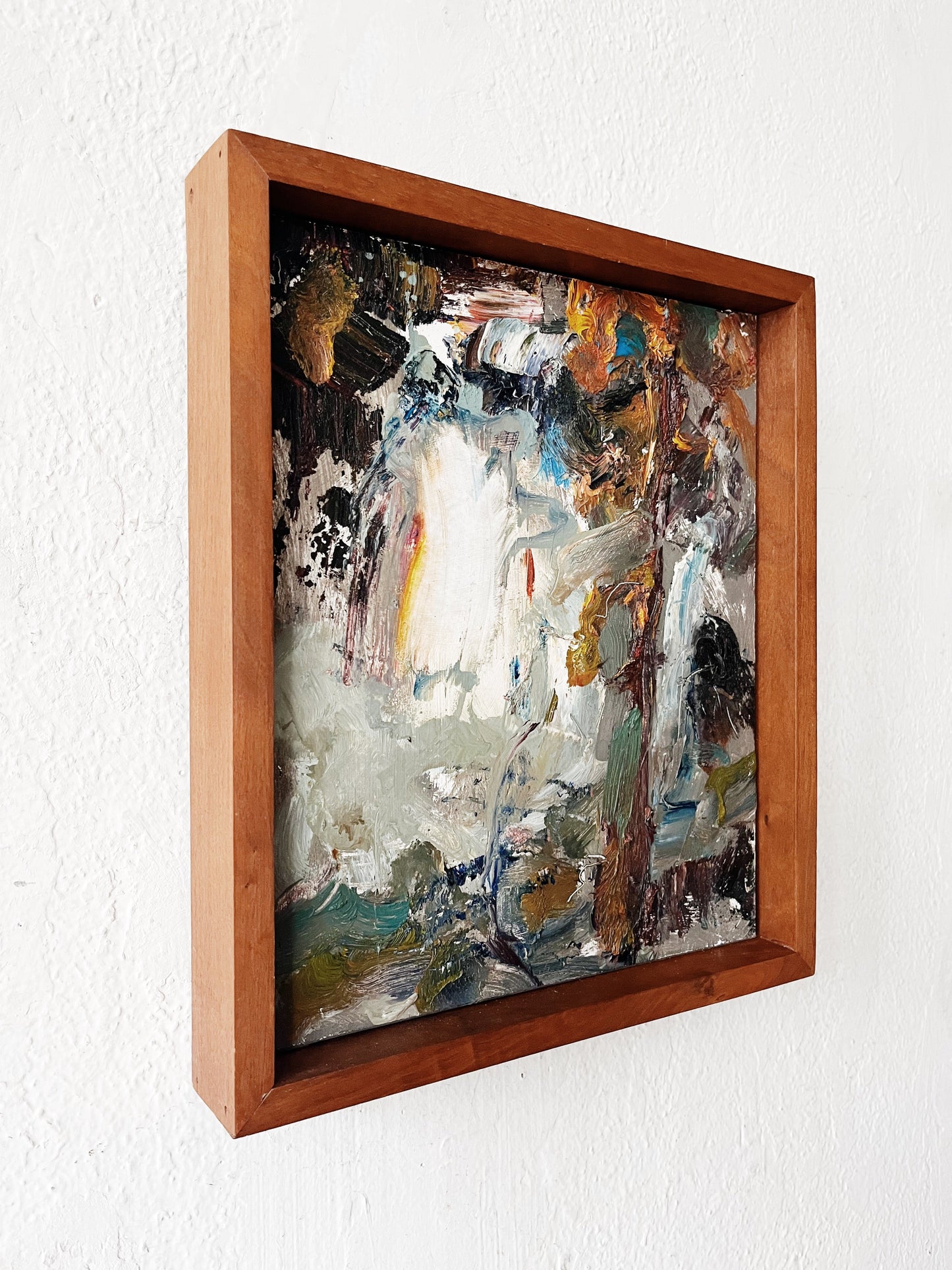 Original Mid Century Abstract Expressionist Oil Painting