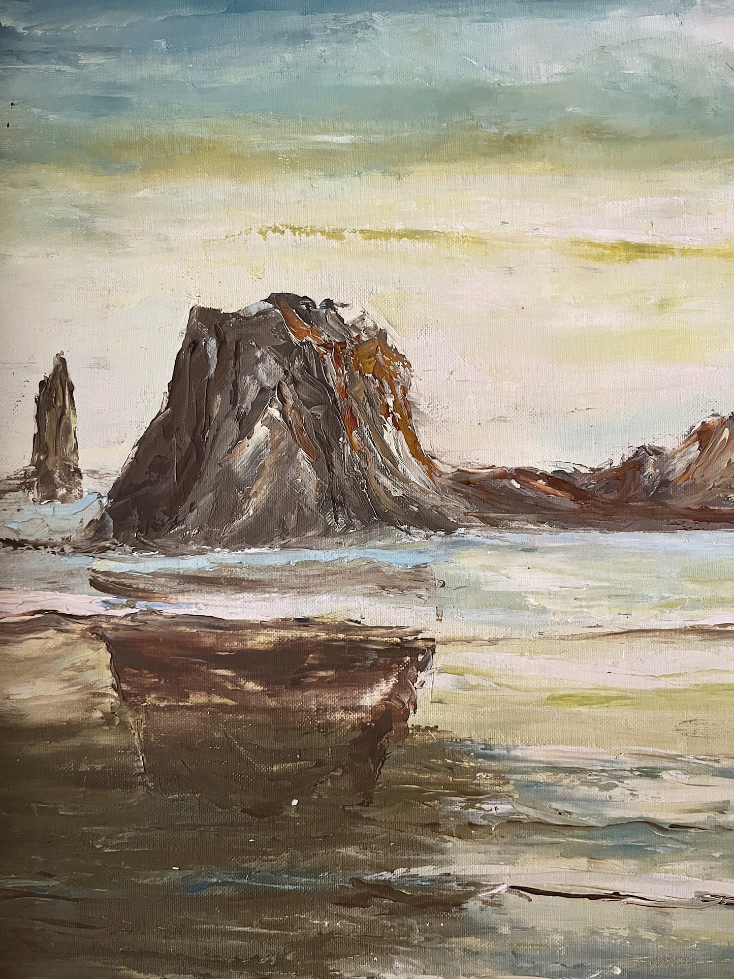 Mid Century Seascape Painting