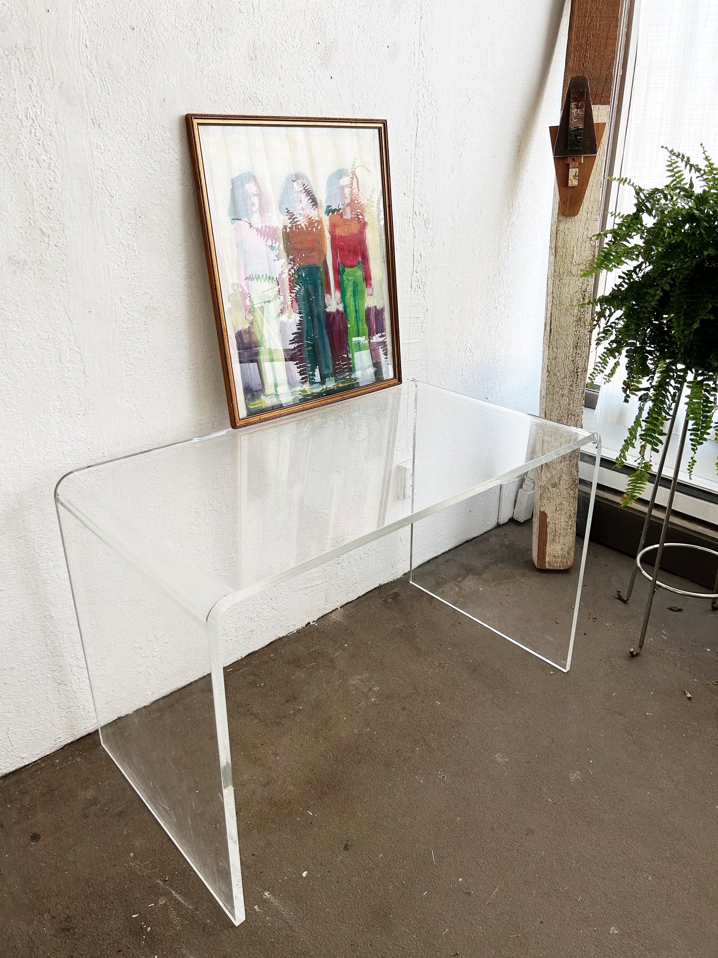 Contemporary Clear Acrylic Desk