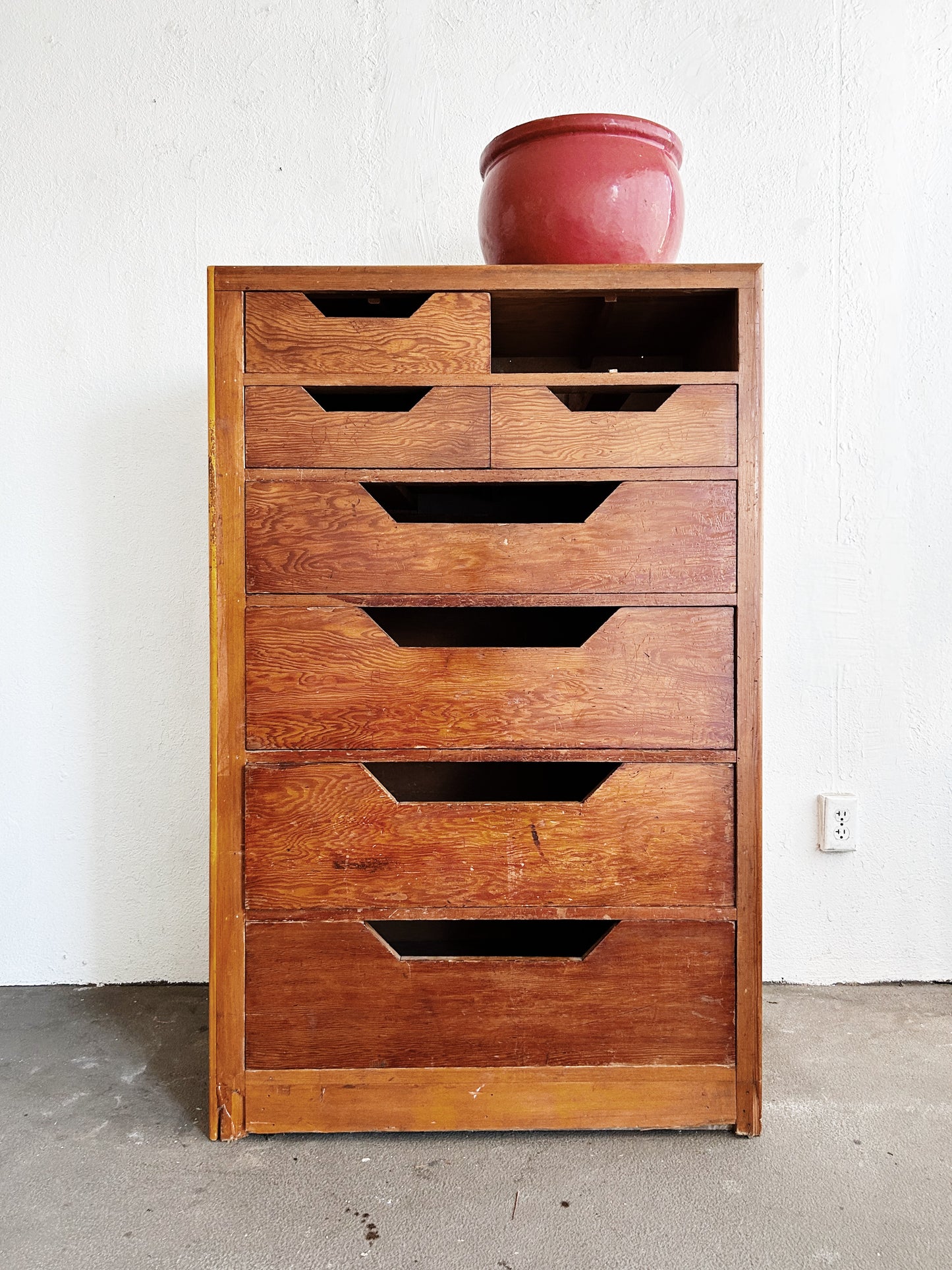 XL Antique Wood Chest of Drawers