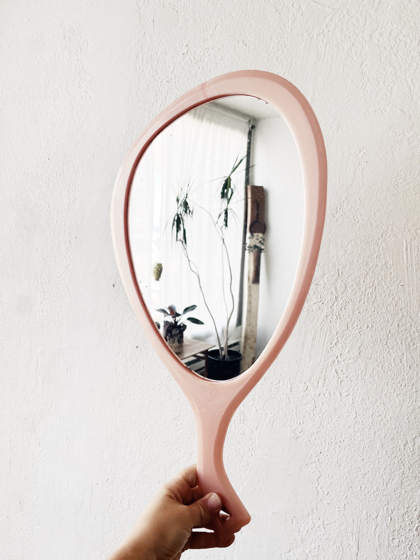 Large Vintage Hand Mirror