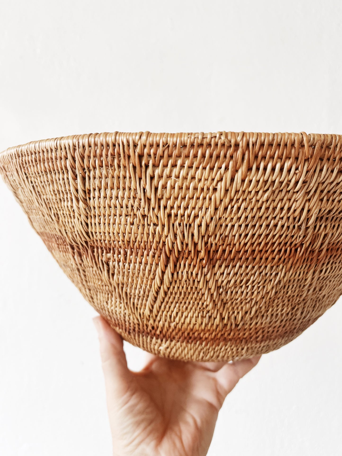 Woven Deep Basket Bowl