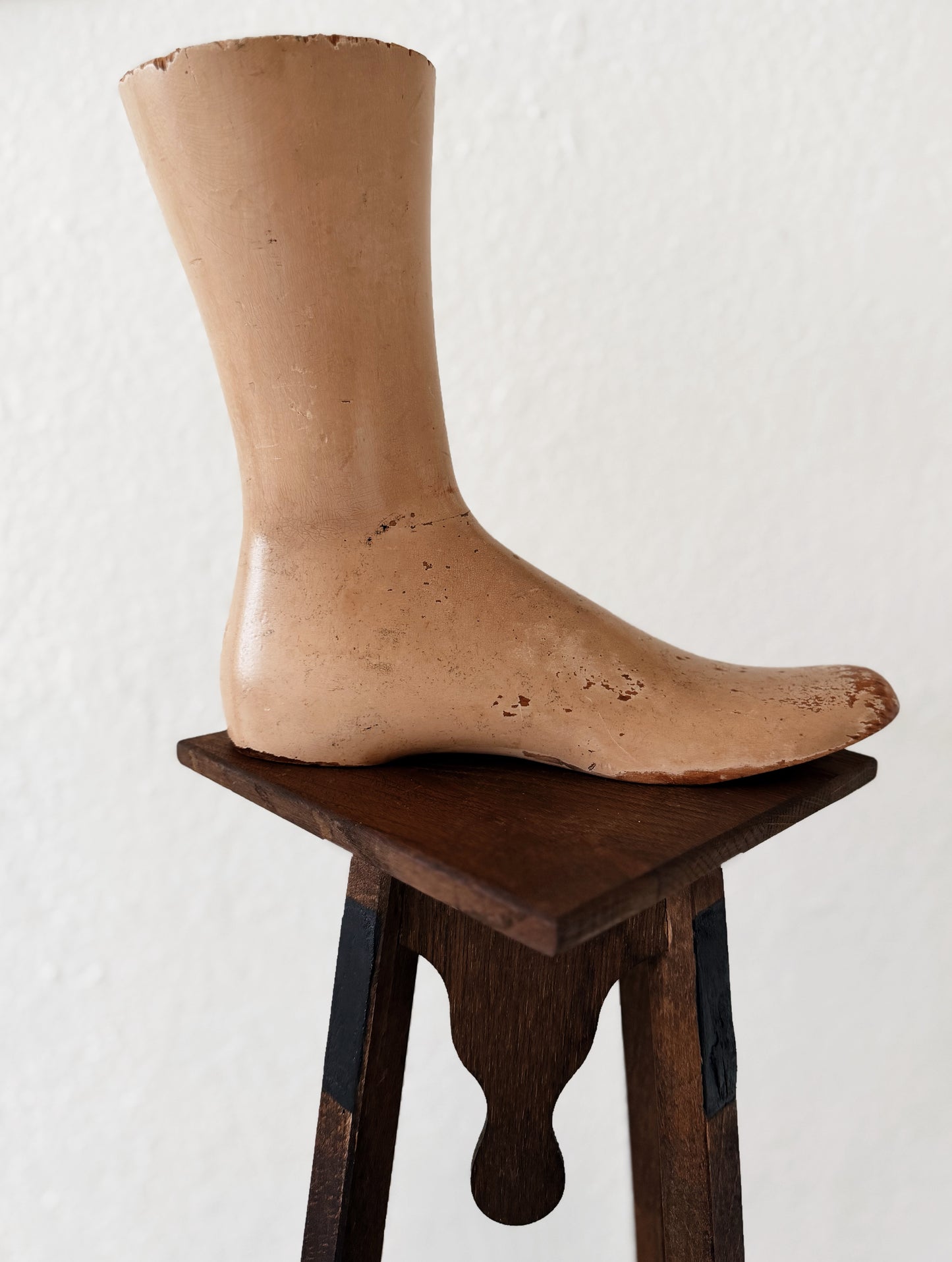 1950s Hand Carved Foot Model