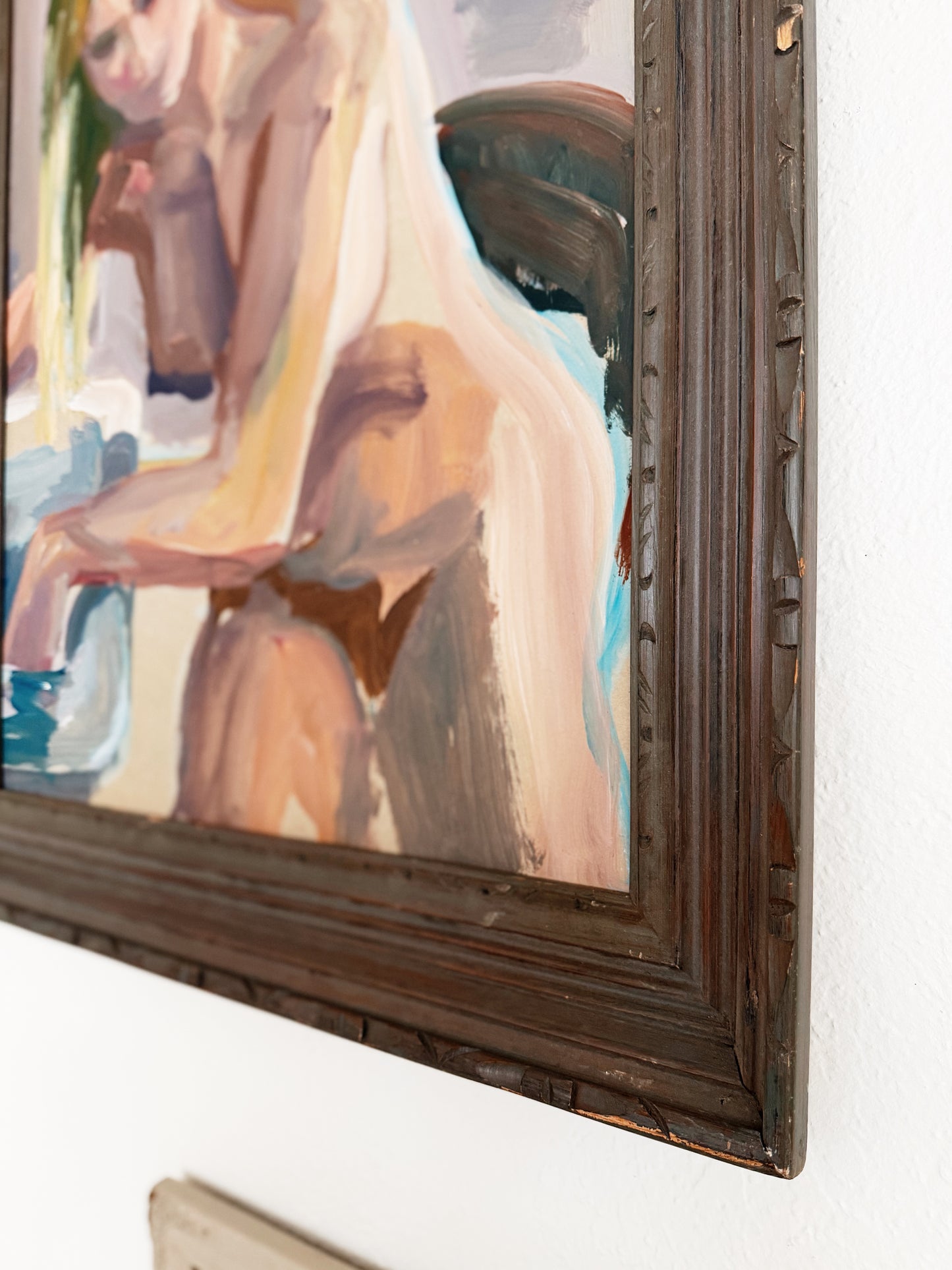 Vintage Dale Schmidt Figural Painting