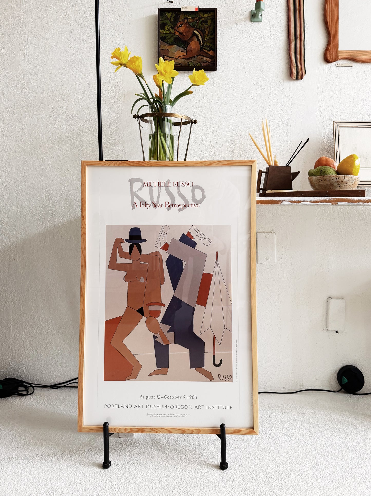 Vintage Michele Russo Exhibit Poster