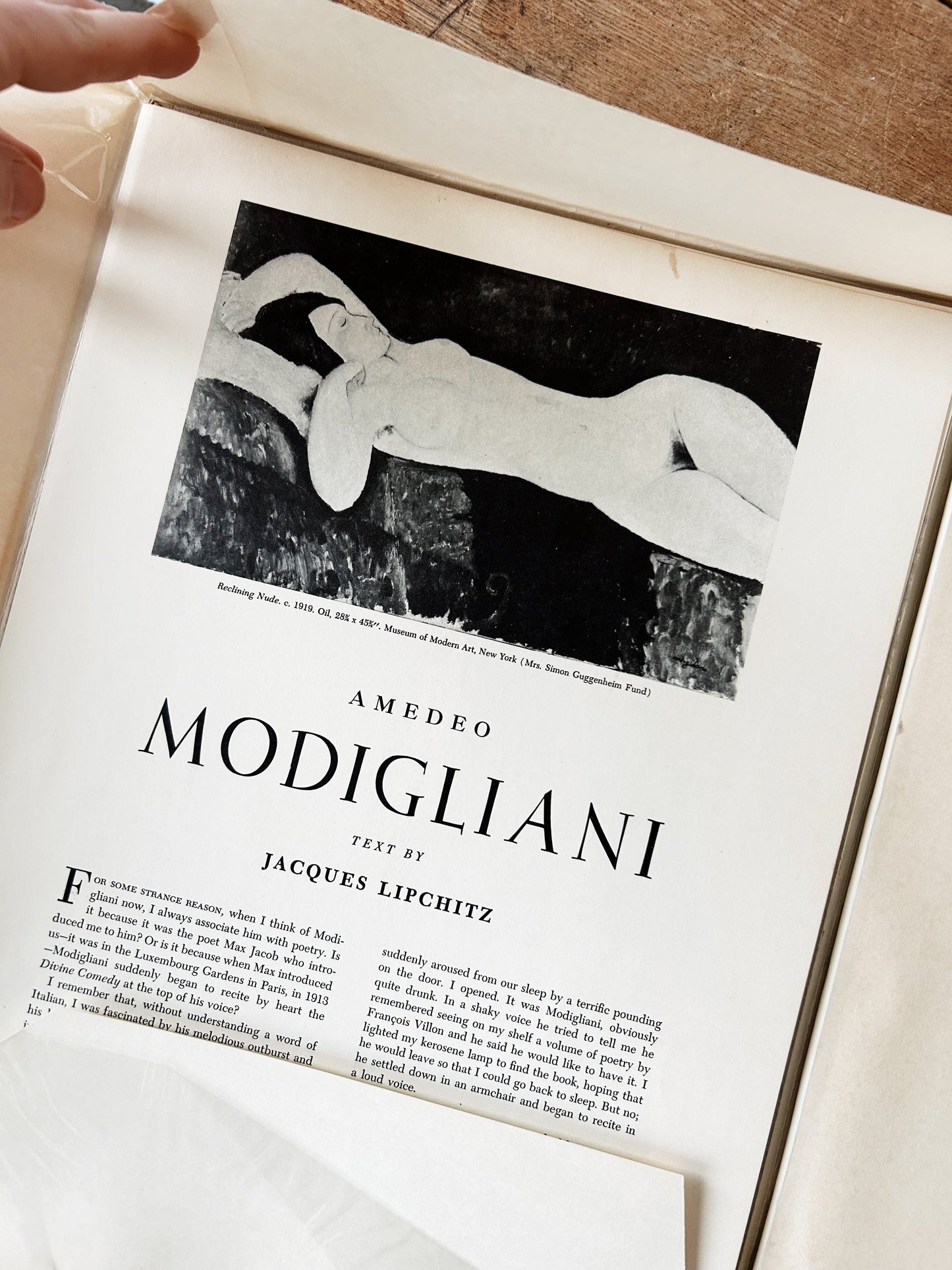 Vintage Abram’s Art Large Modigliani Folio