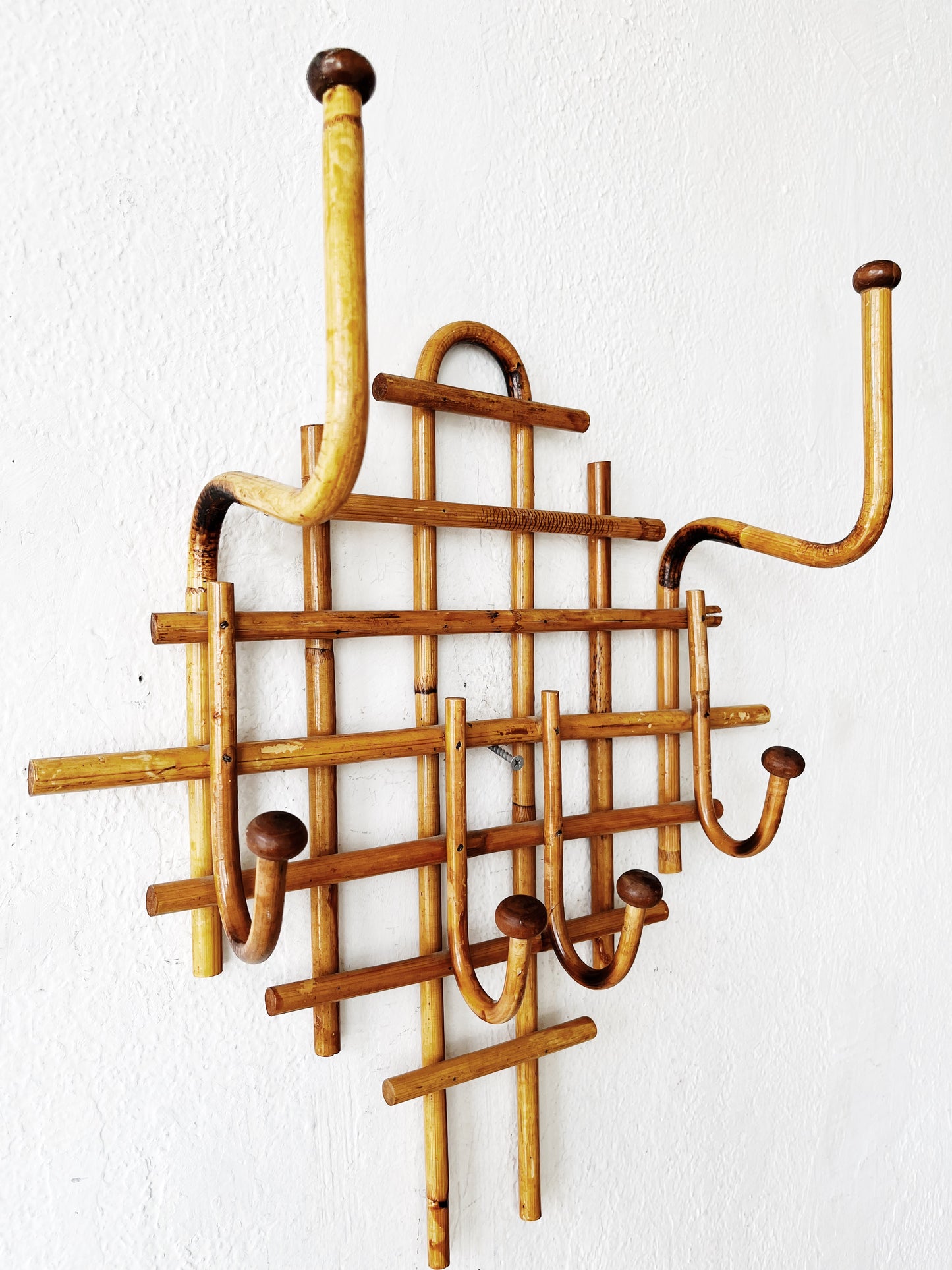 Vintage Bentwood Bamboo Rack