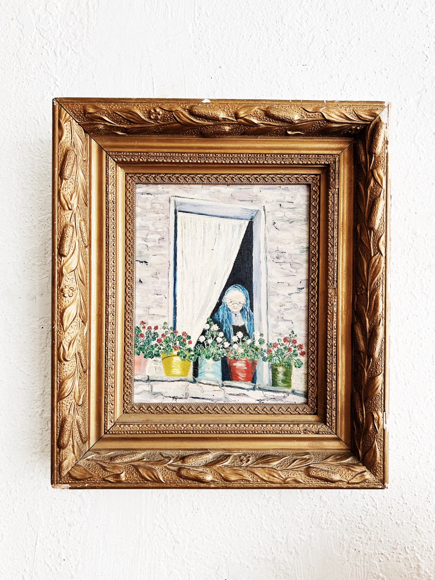 Mid Century Painting in an Antique Frame