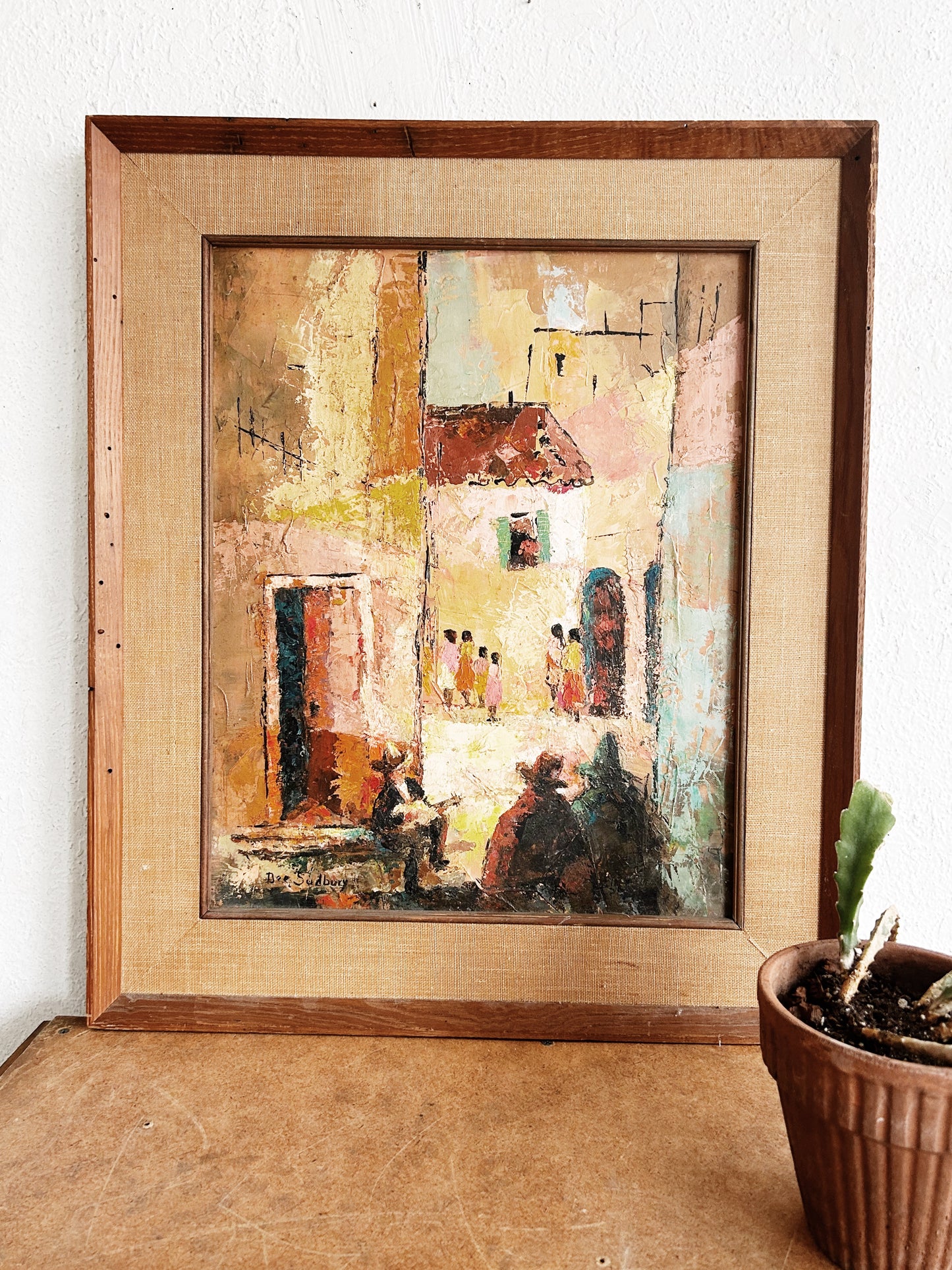 Mid Century Oil Painting