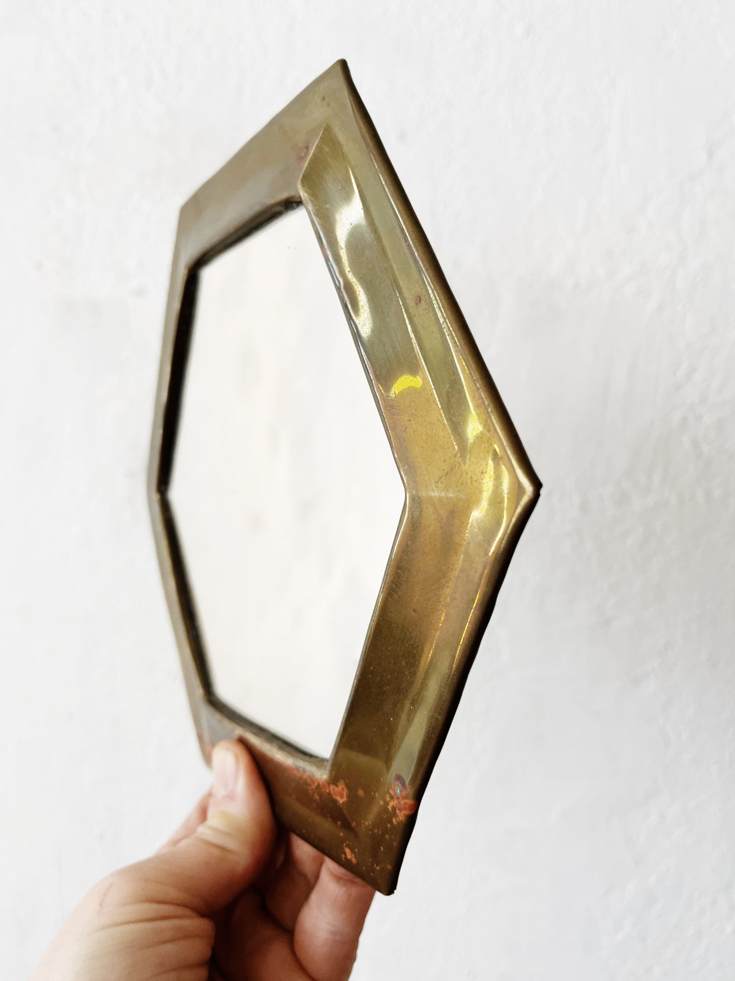 Vintage Moroccan Brass Mirror