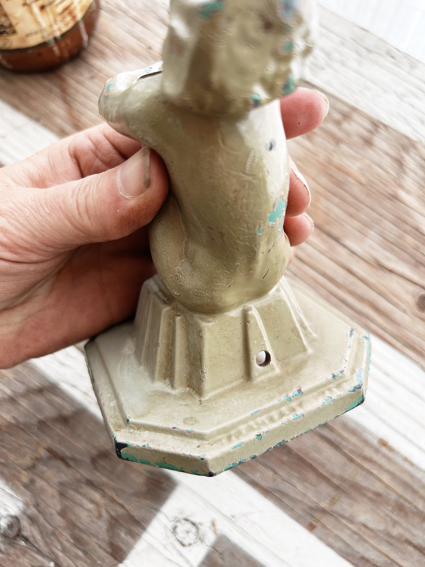 RESERVED Art Deco Era Frankart Cast Iron Lamp Base