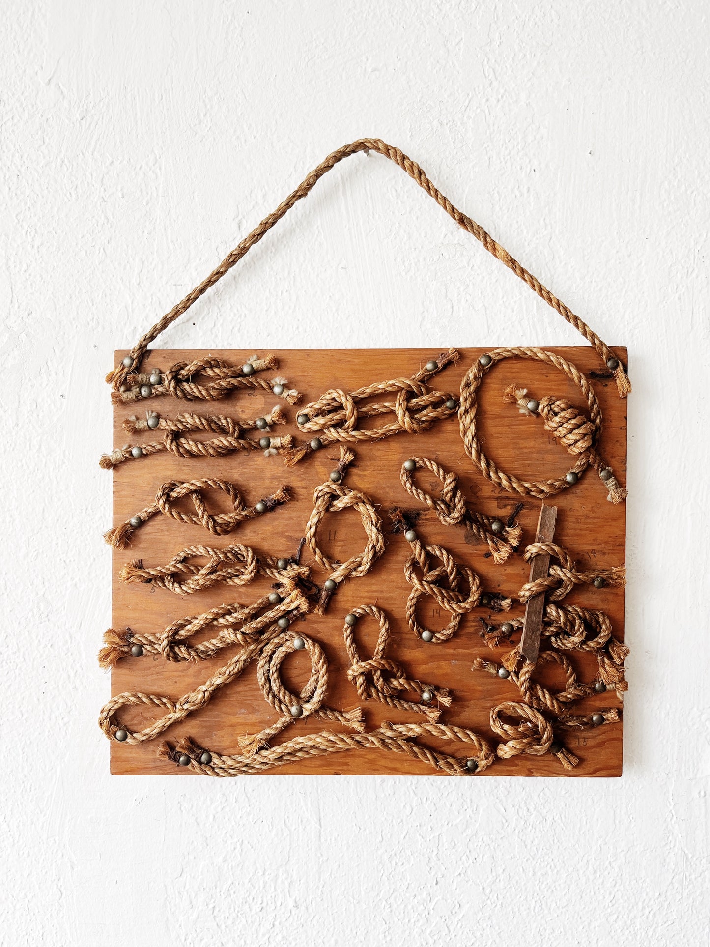 Vintage Handmade Knot Sampler