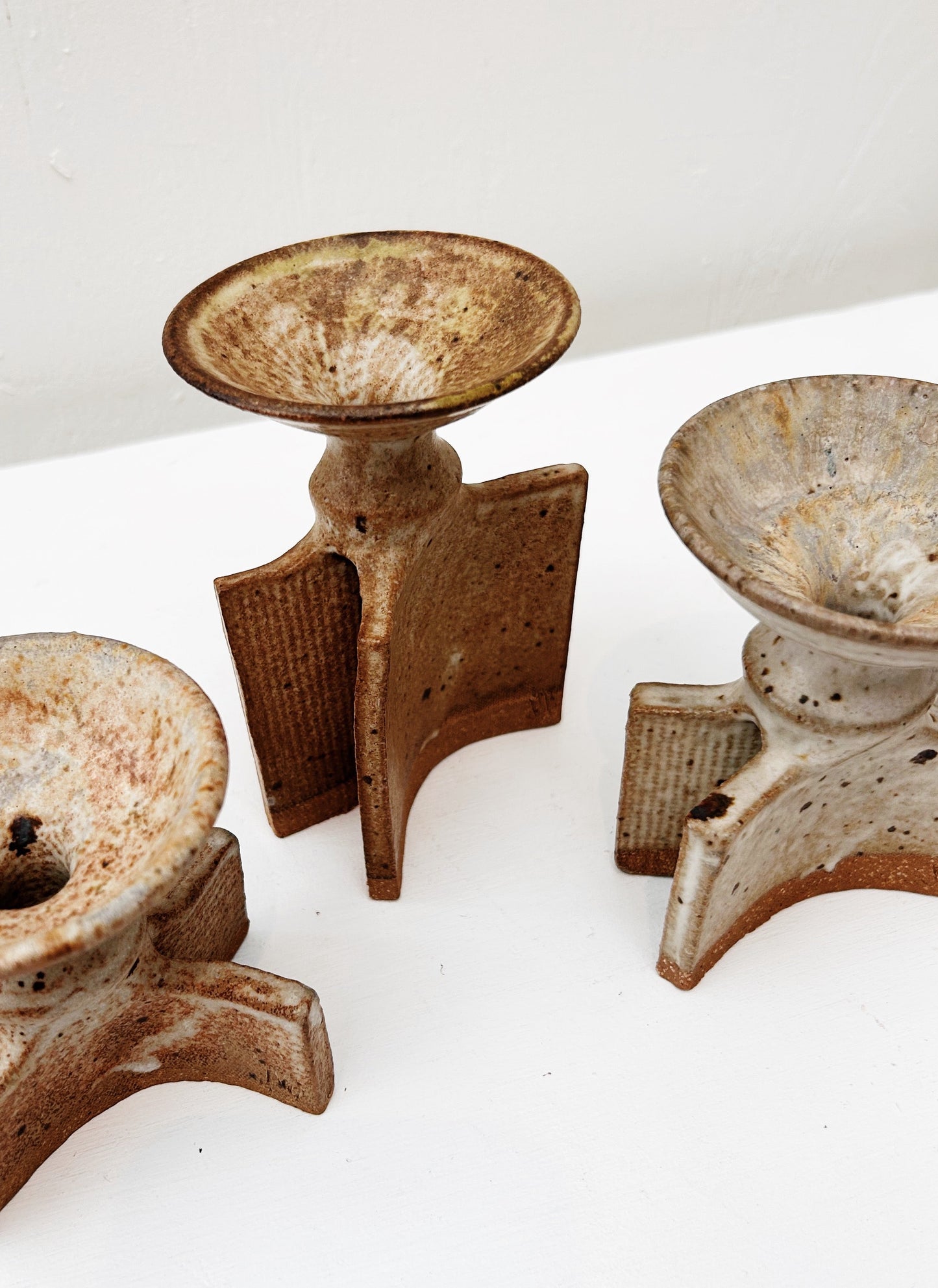 Vintage Brutalist Candlesticks