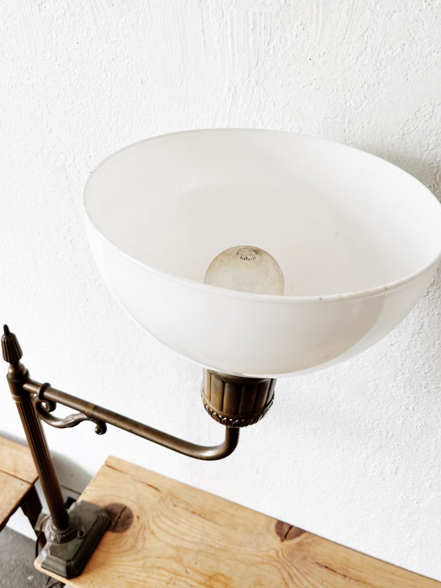 Antique Swing Arm Lamp