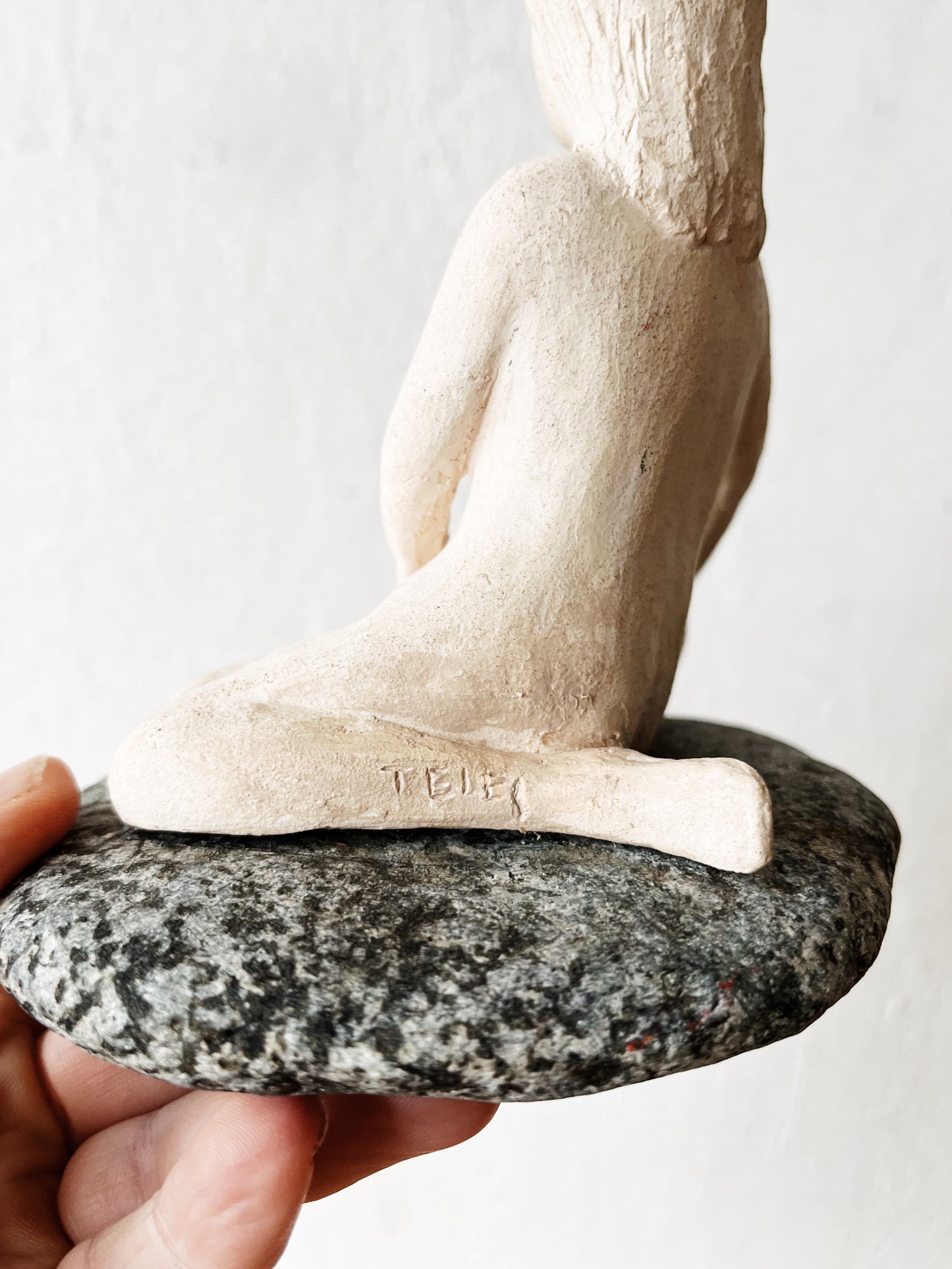 Figural Clay Sculpture