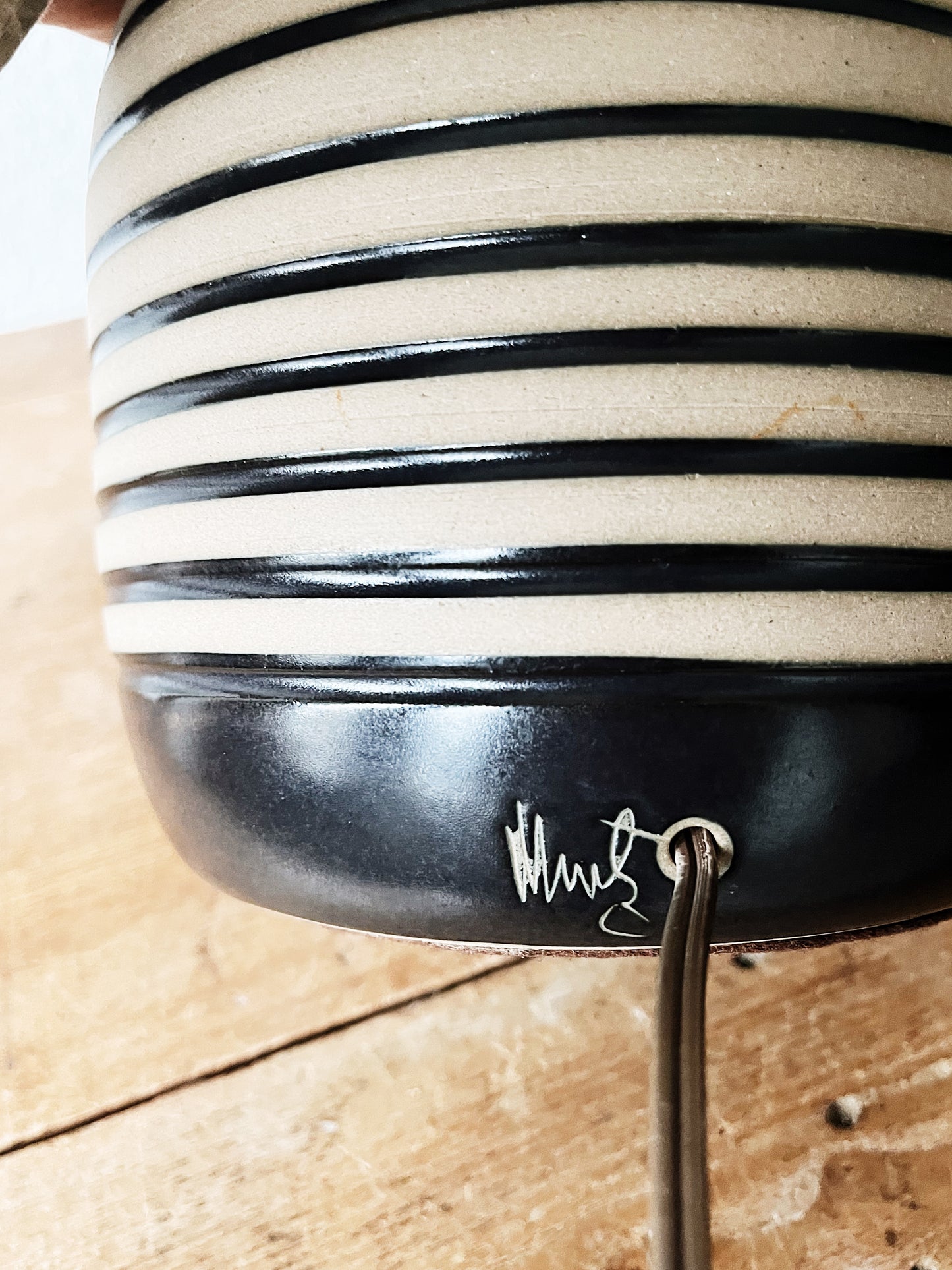 Jane and Gordon Martz Striped Lamp