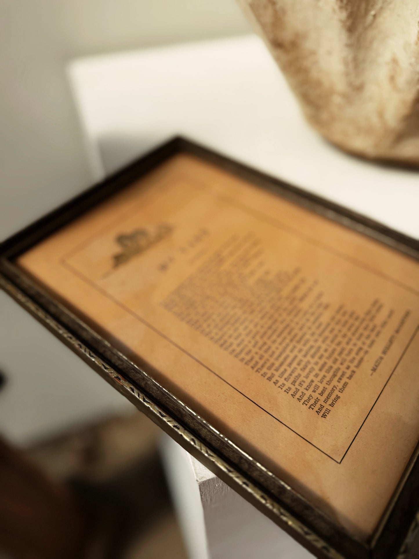 Antique Framed Poem