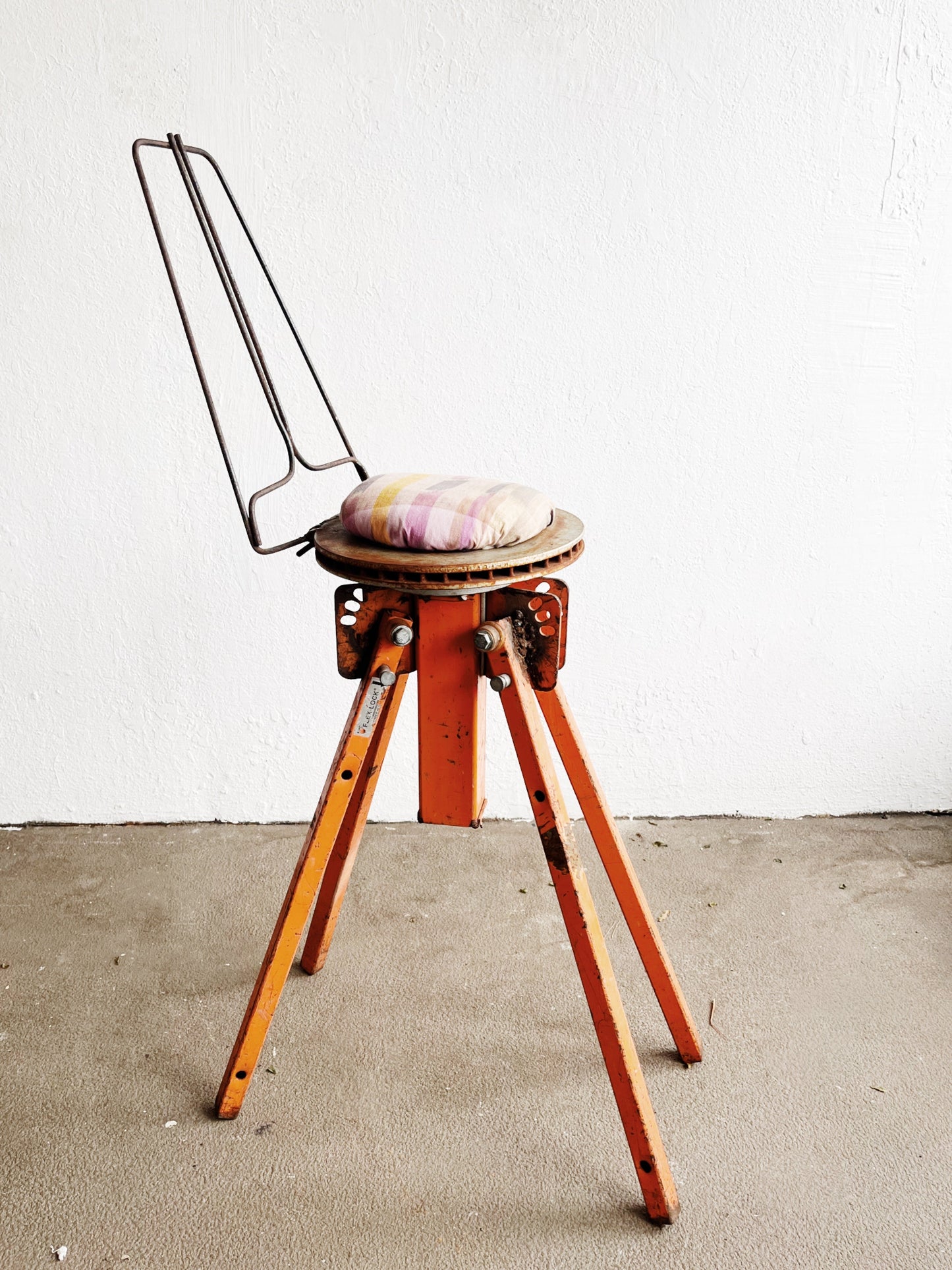 Industrial Folk Art Chair
