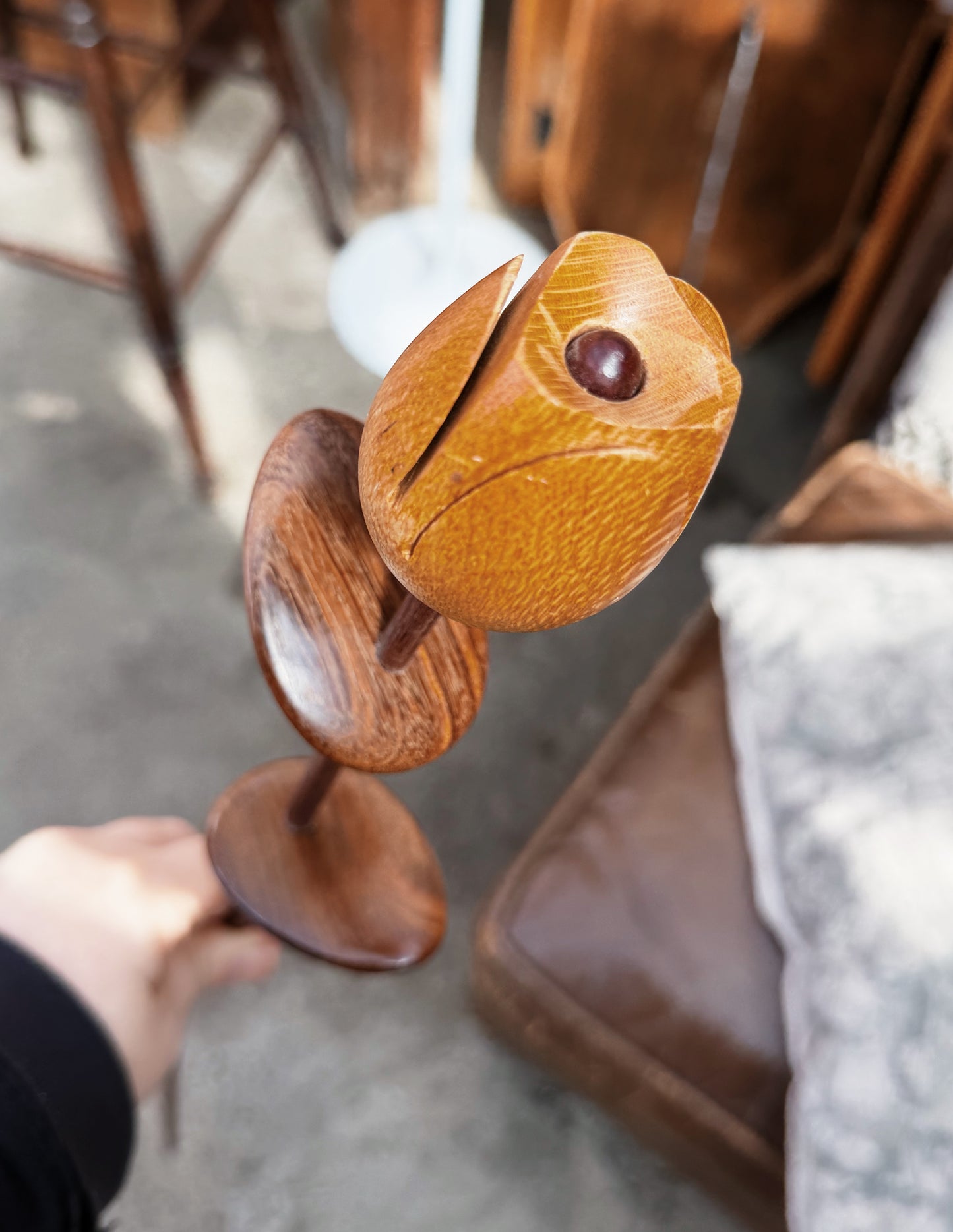 Carved Wood Tulip