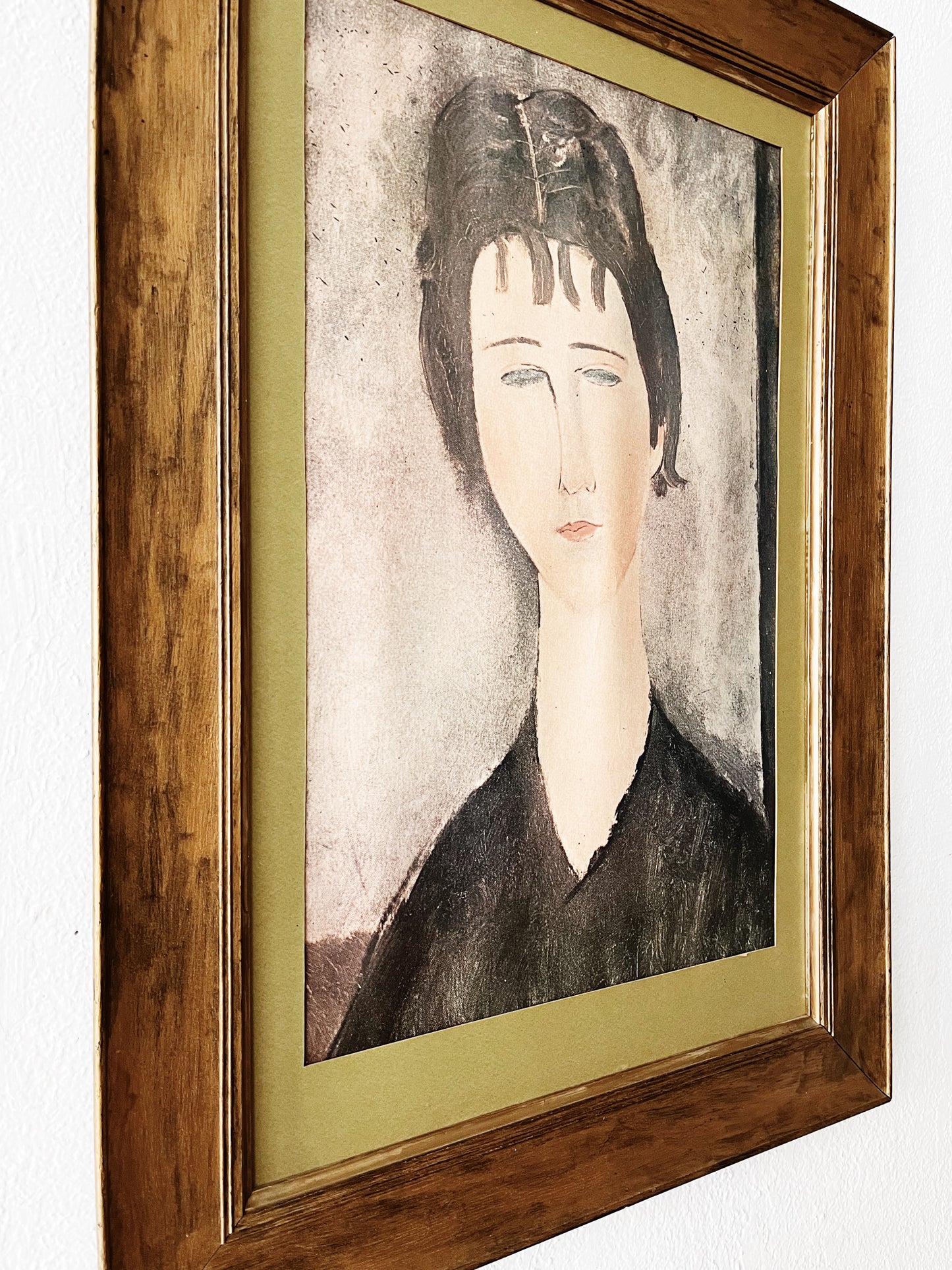 Large Vintage Framed Modigliani Litho
