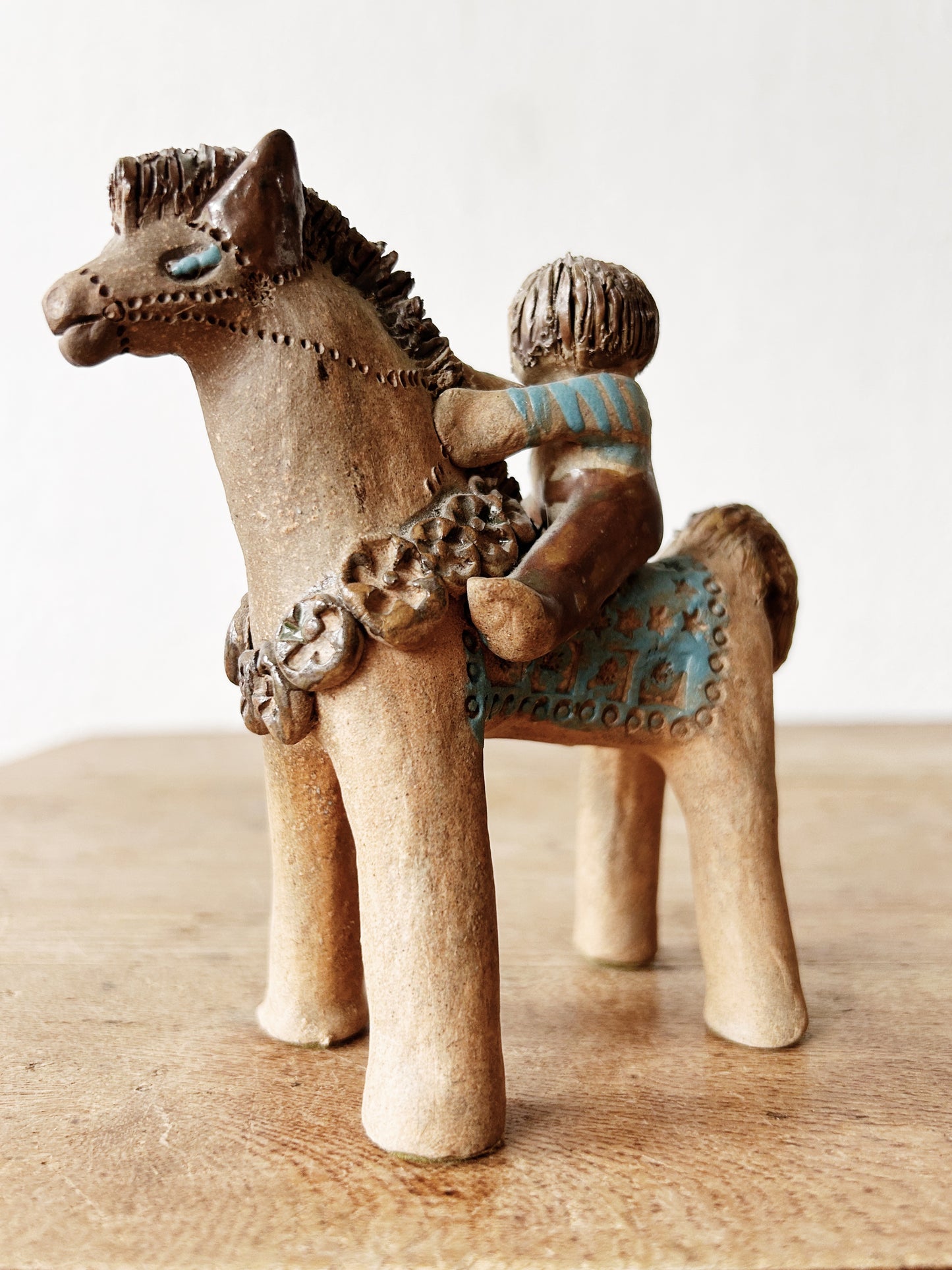 Handmade Vintage Clay Folk Art Figurine