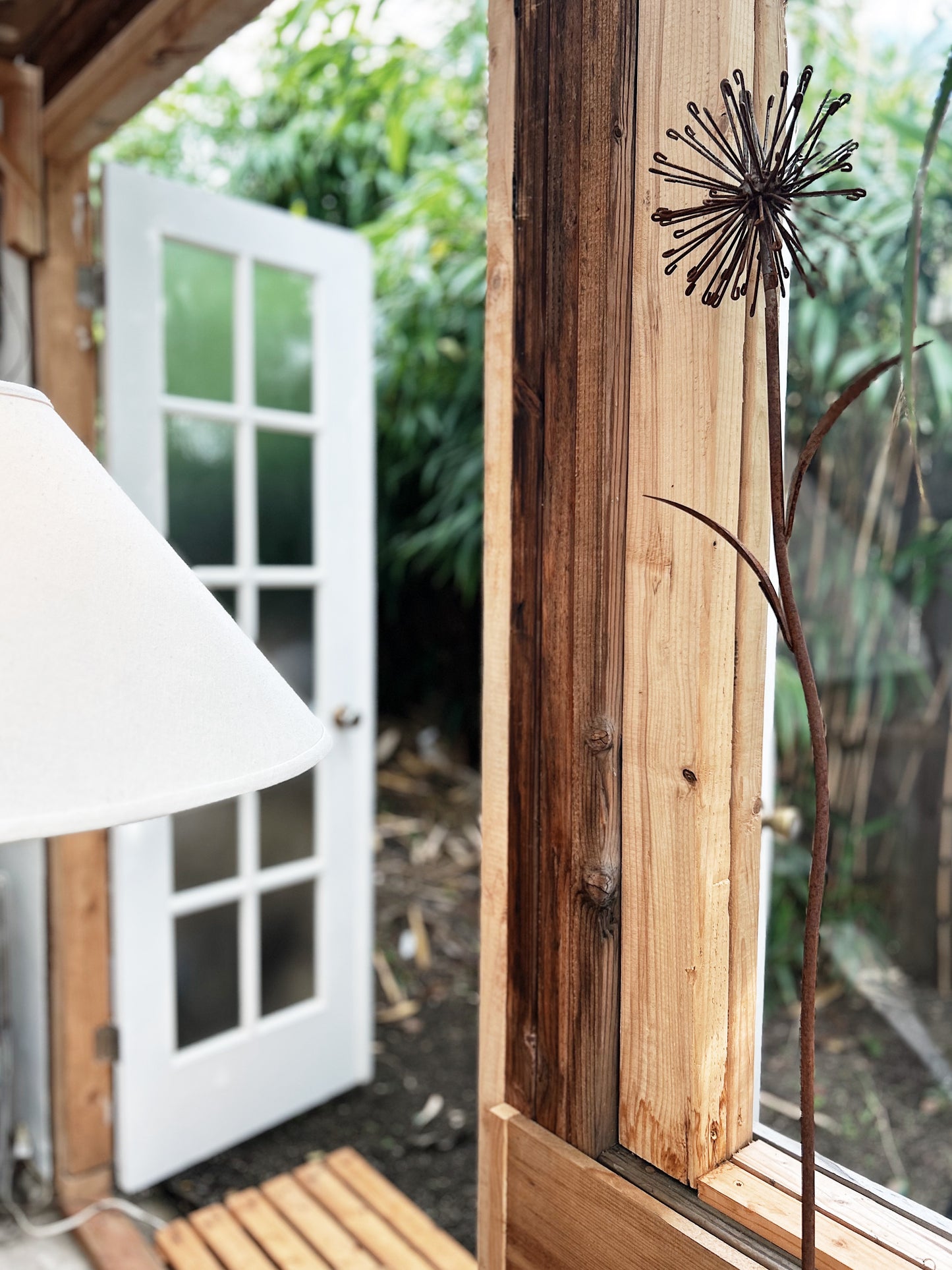 Vintage Metal Flower Sculpture