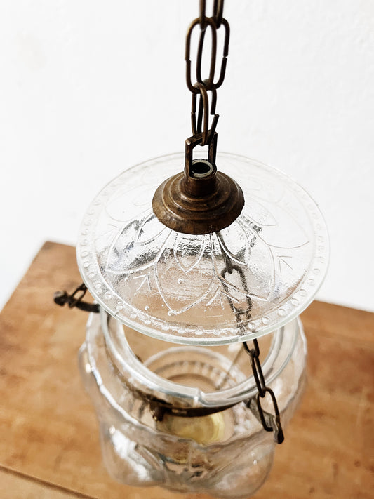Vintage Pressed Glass Lantern