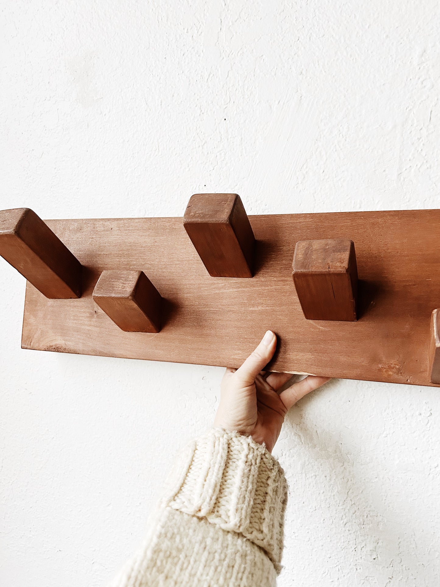 Vintage Handmade Hanging Rack