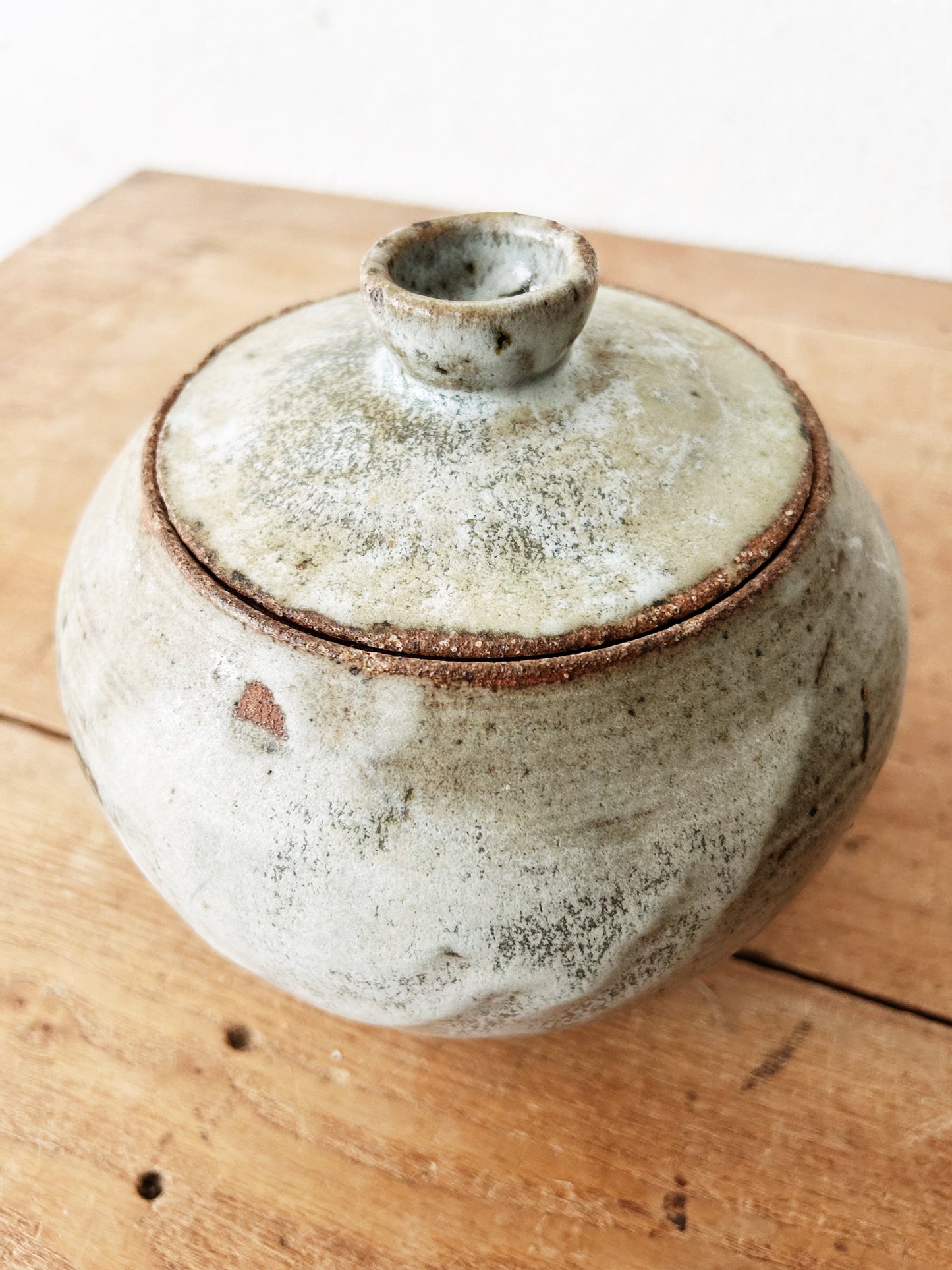 Vintage Handmade Stoneware Canister