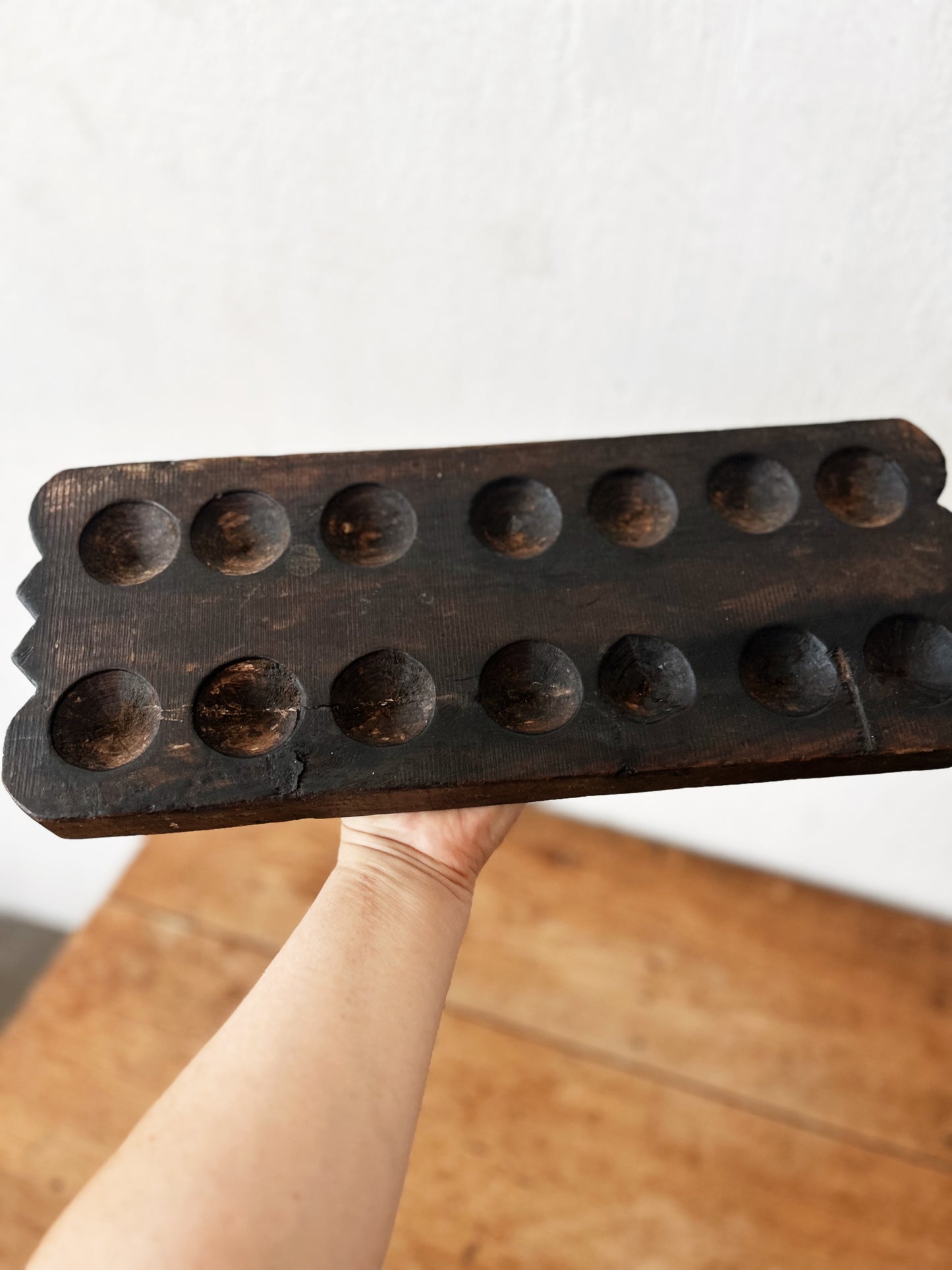 Antique Carved Game Board