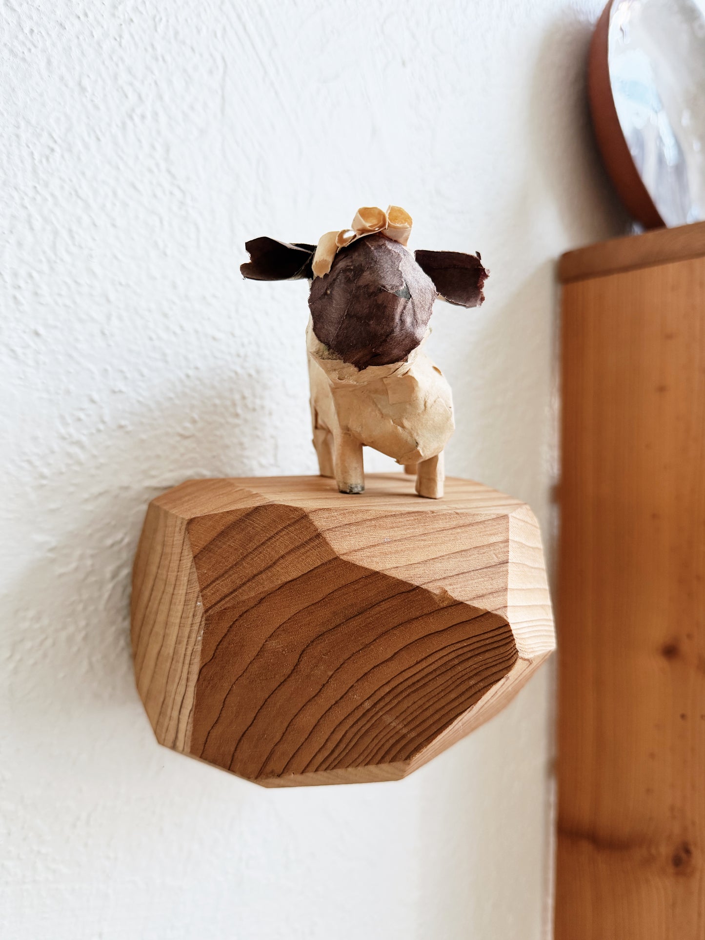 Handmade Faceted Cedar Shelf