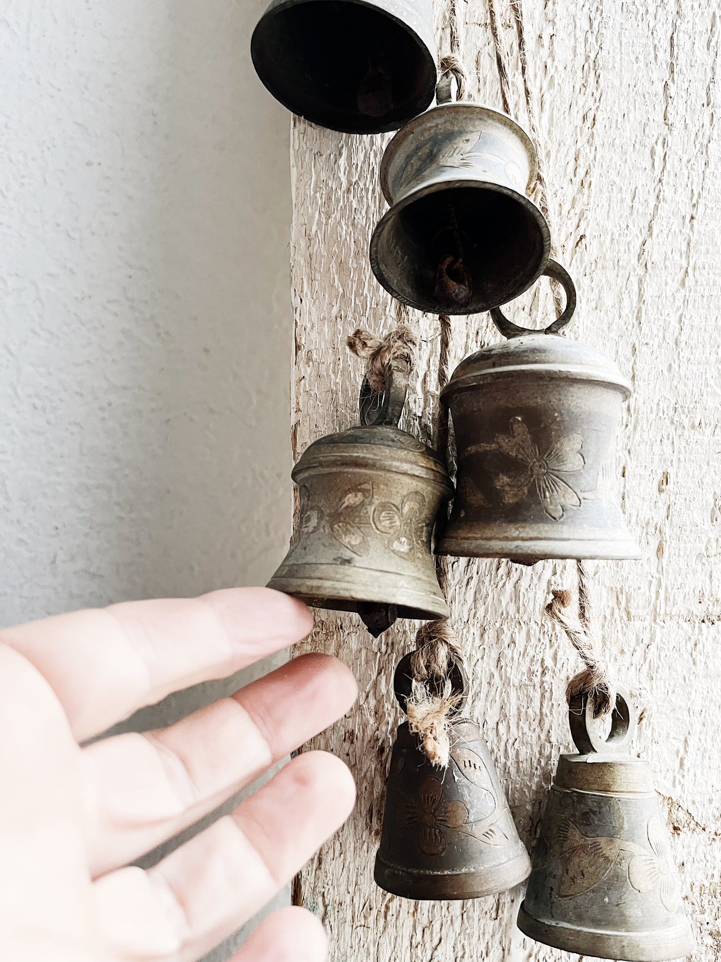Antique Brass Temple Bells