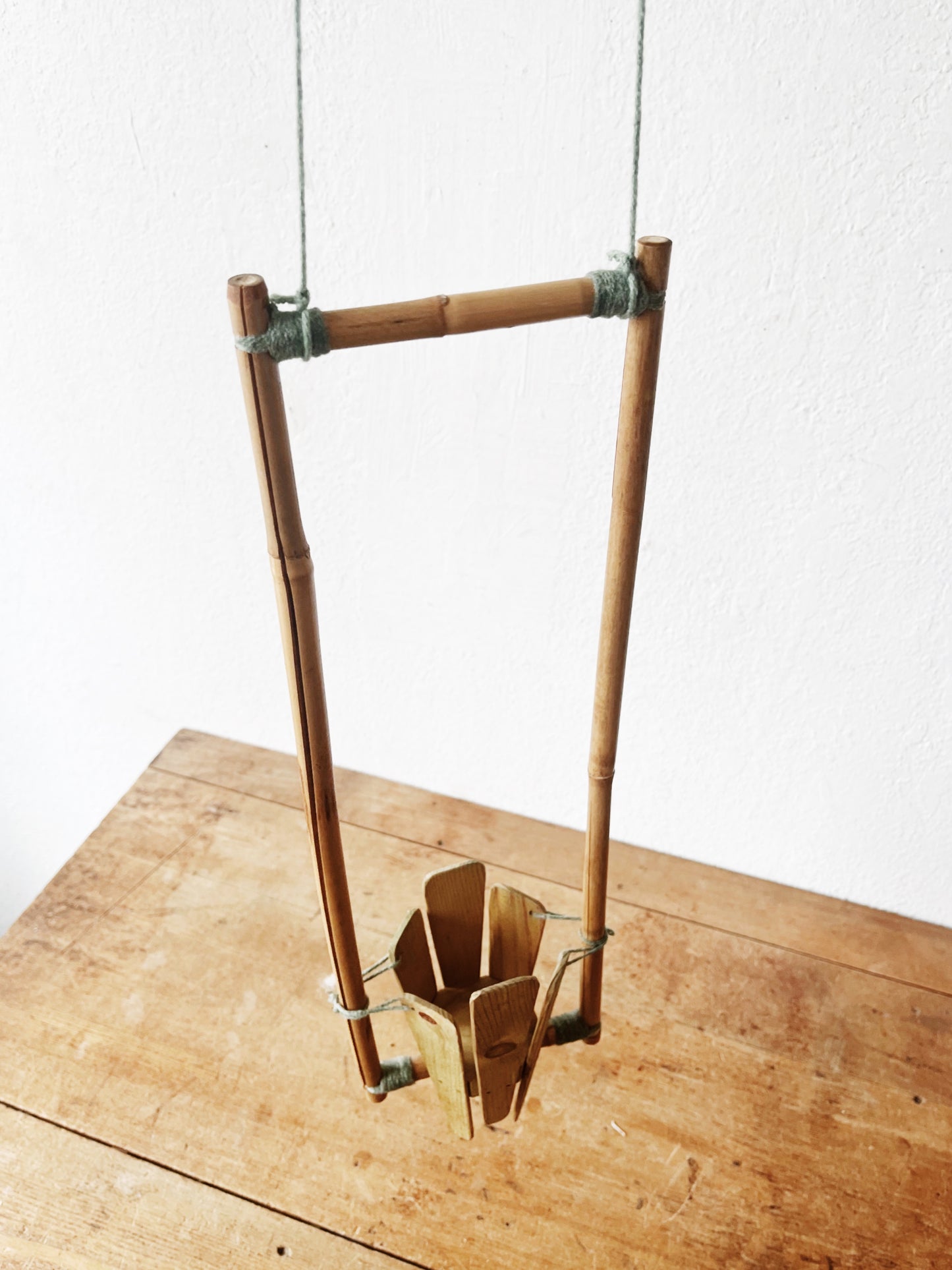 Pretty Bamboo Hanging Planter