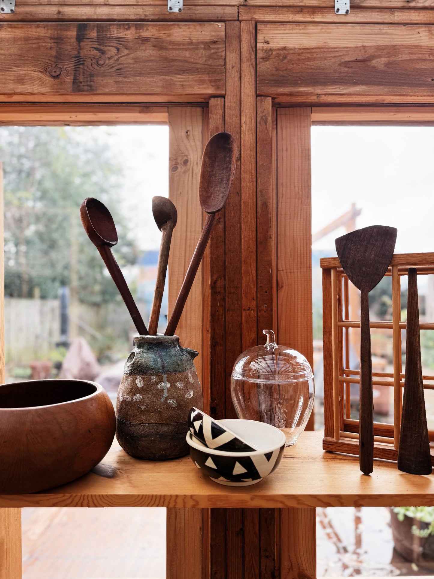 Oversized Primitive Wood Ladle