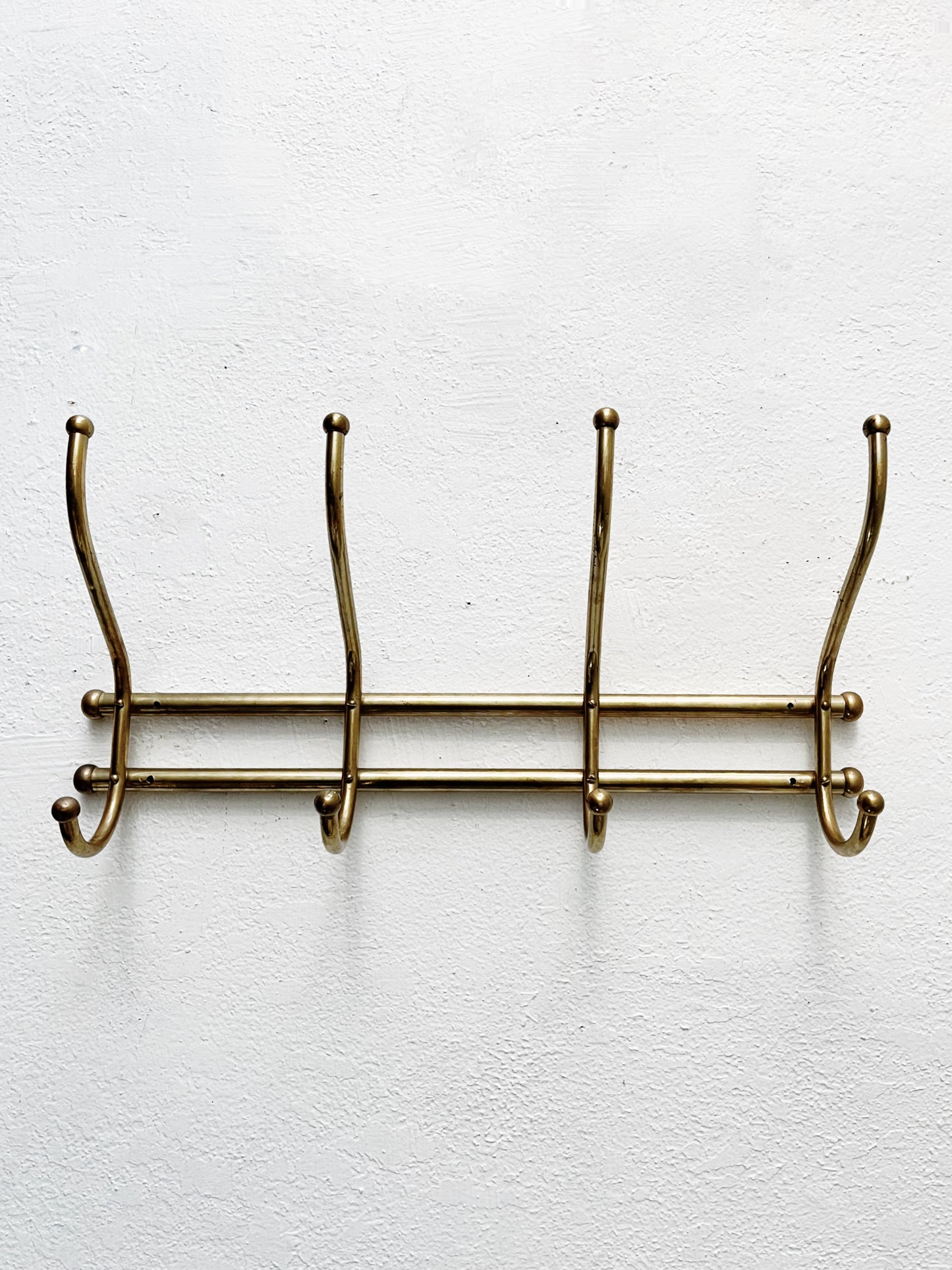 Vintage Brass Coat Rack