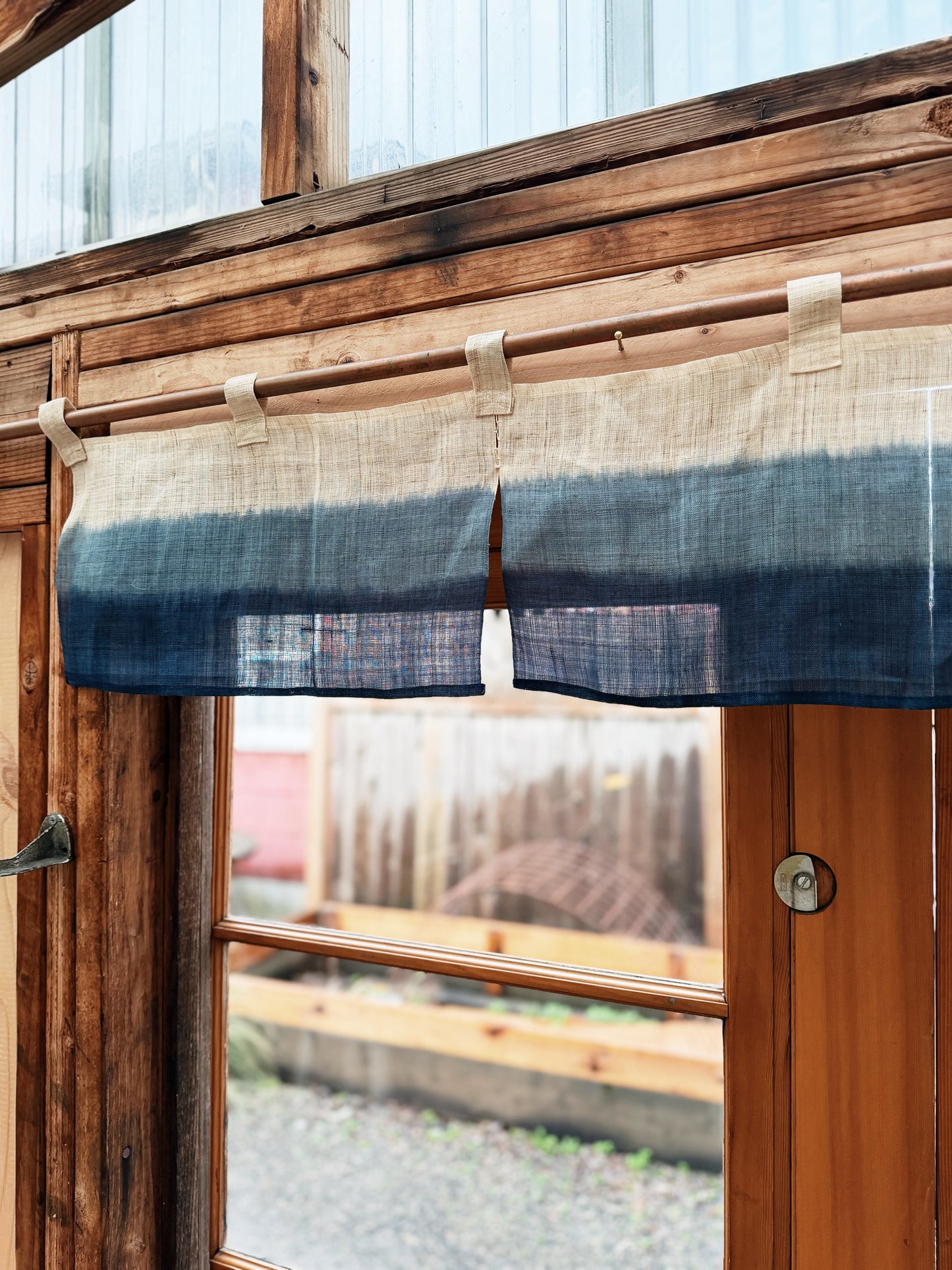 Hand Dyed Japanese Noren Valance