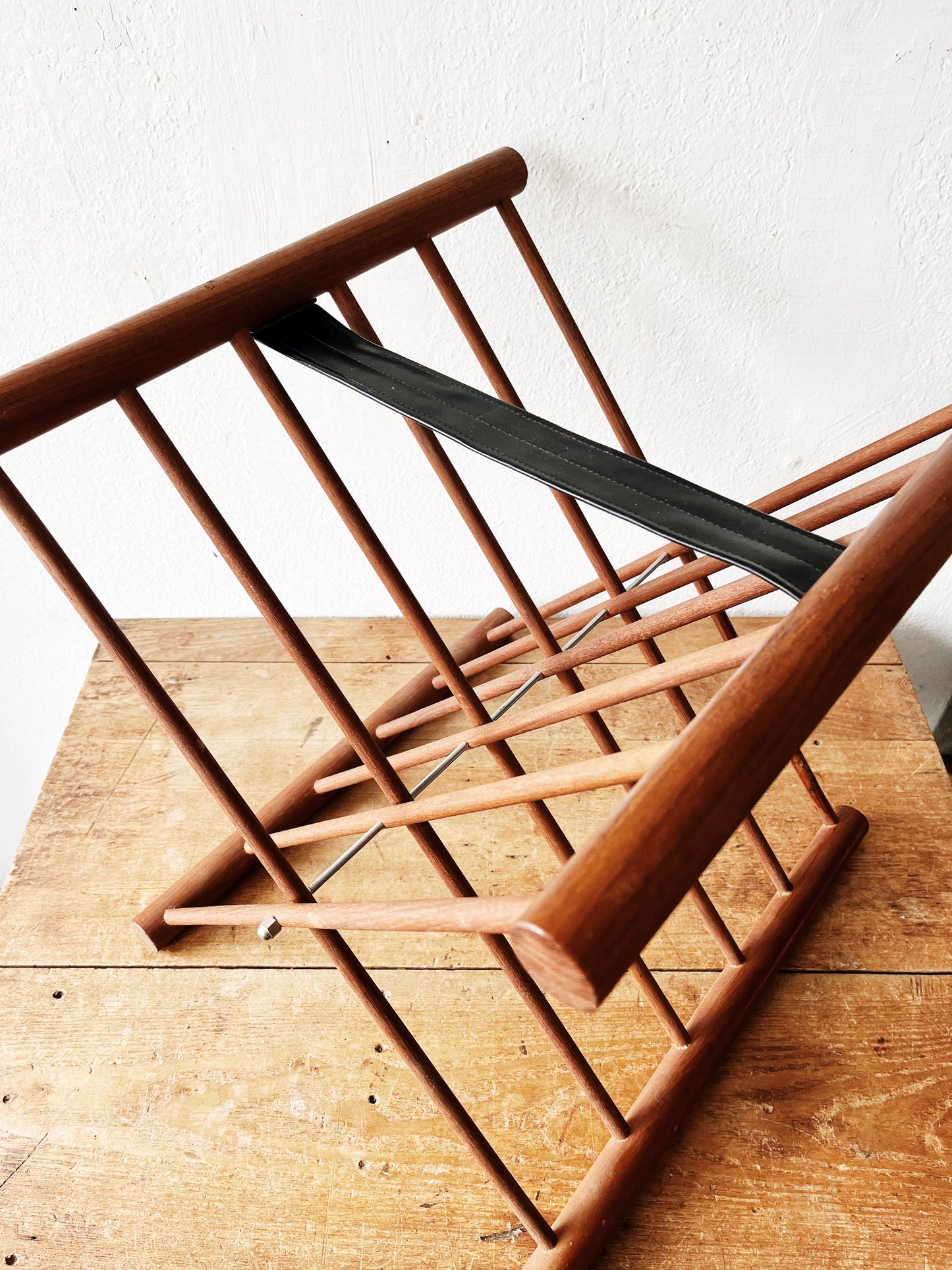 Mid Century Teak Folding Rack