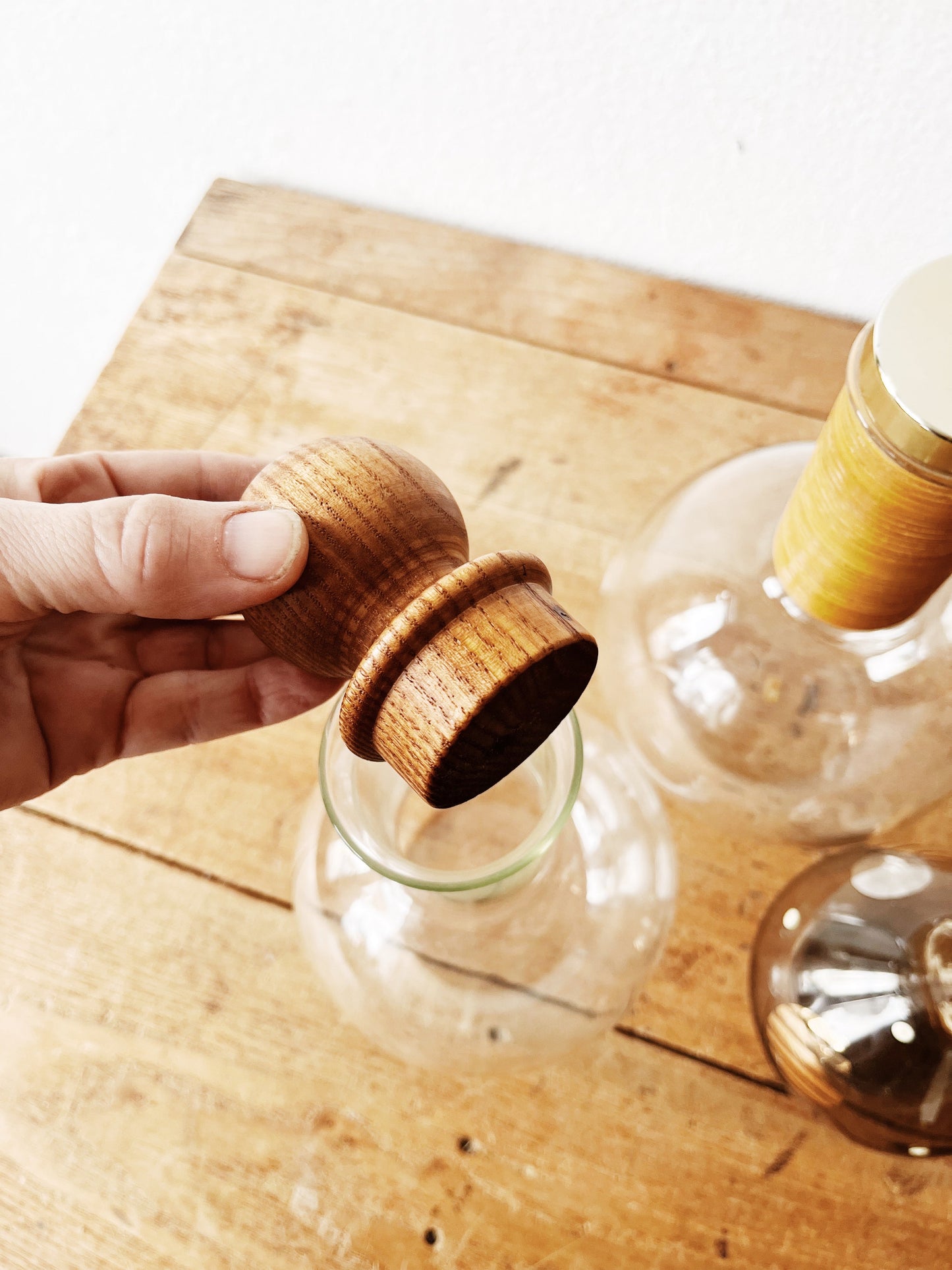 Mid Century Blown Glass Decanter