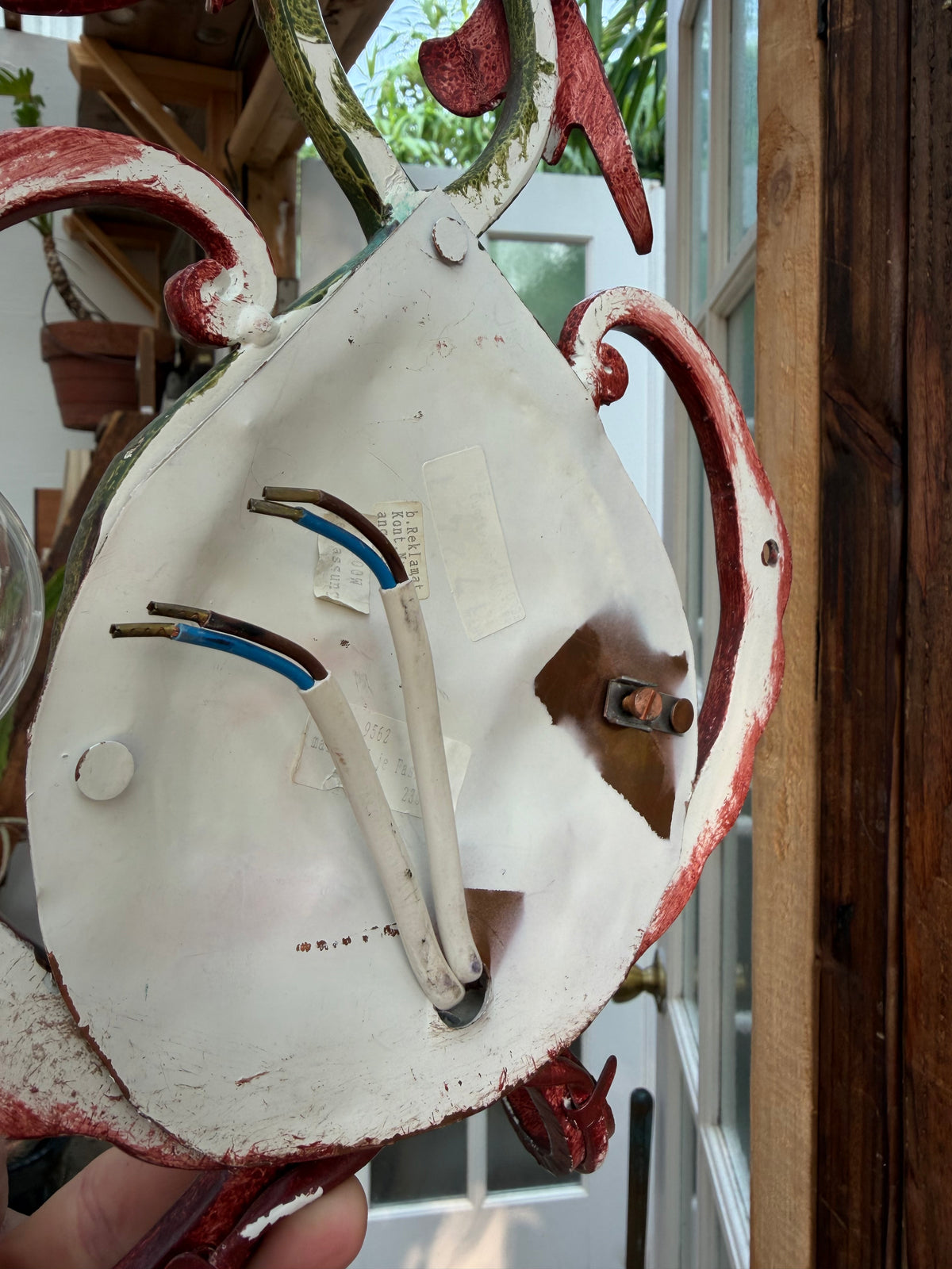 Vintage German Tole Sconce