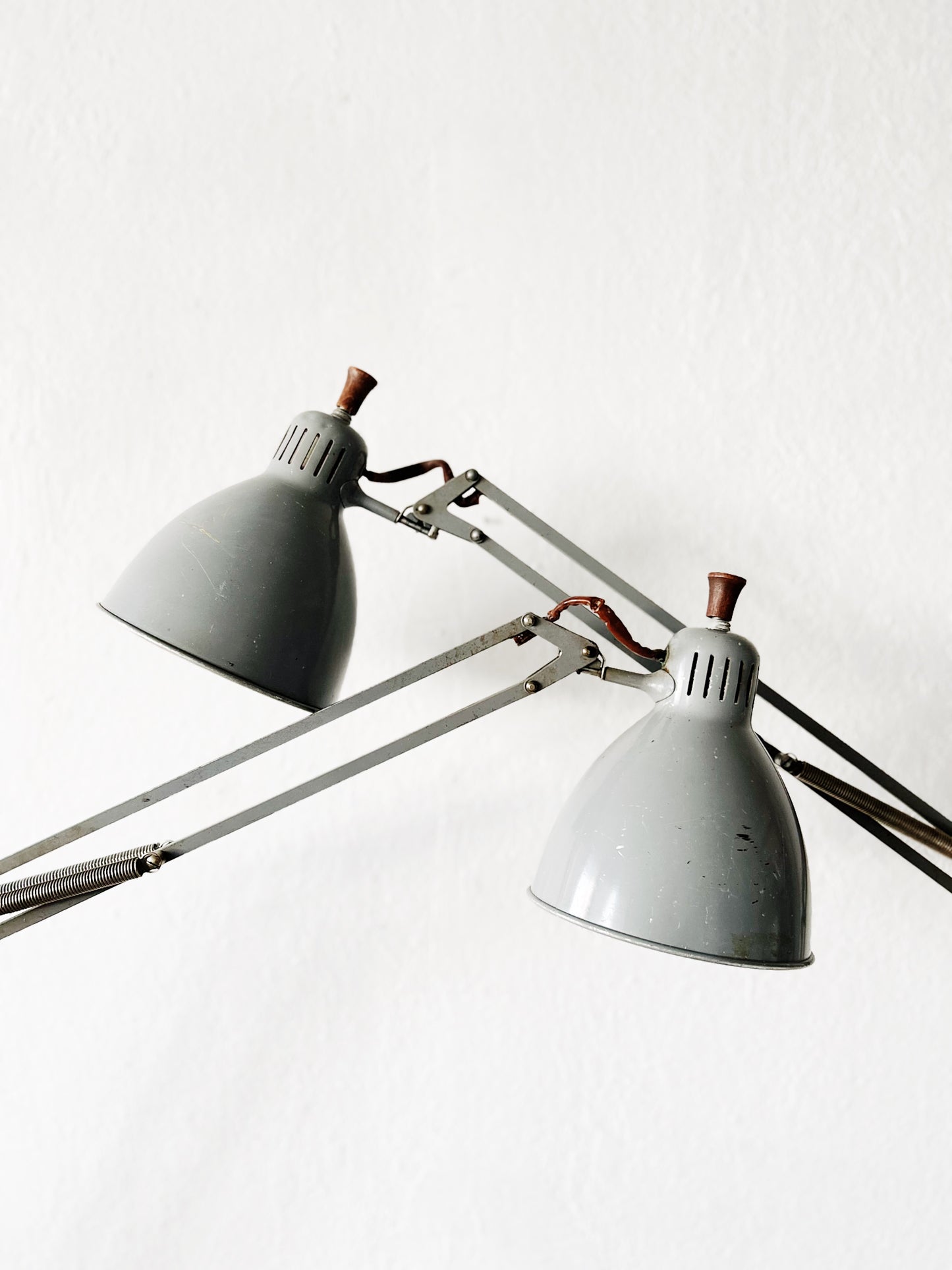 Matching XL Early Luxo Anglepoise Lamps