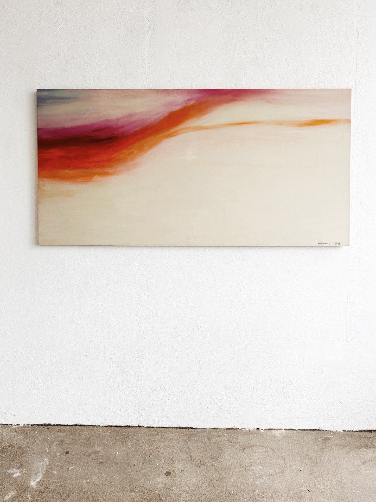 Large Original Vintage Painting