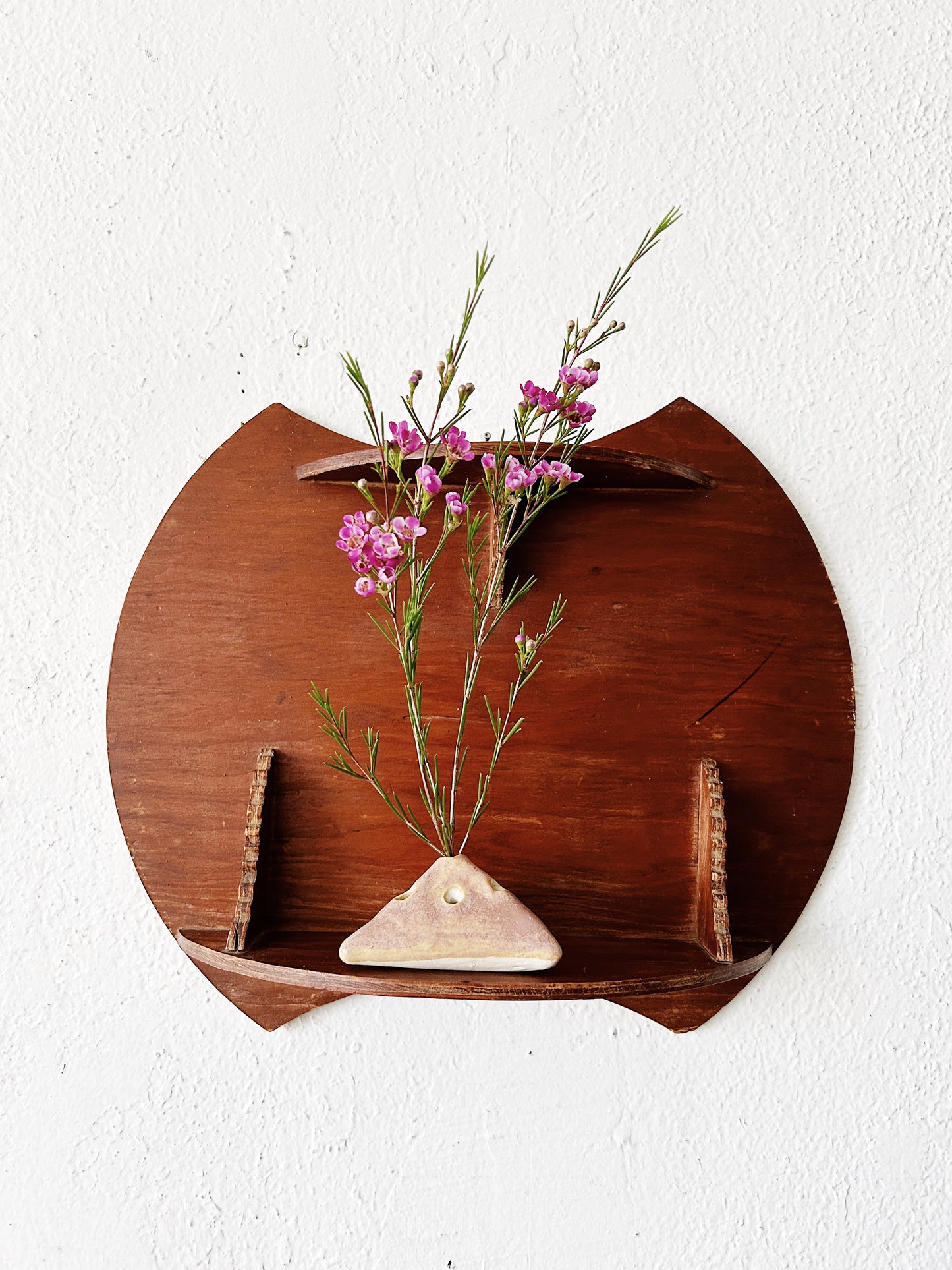 Primitive Handmade Wood Wall Shelf