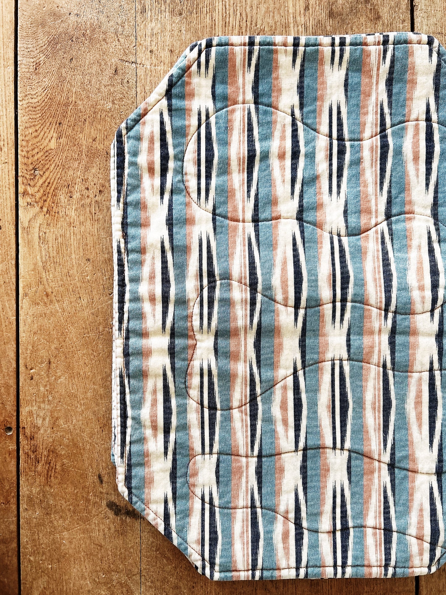 Vintage Quilted Placemat Set Six