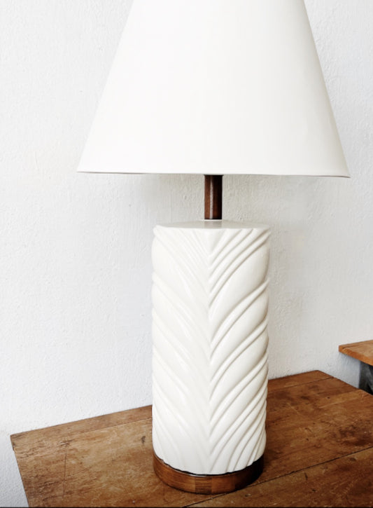 Vintage 1970s Tall Ceramic Lamp