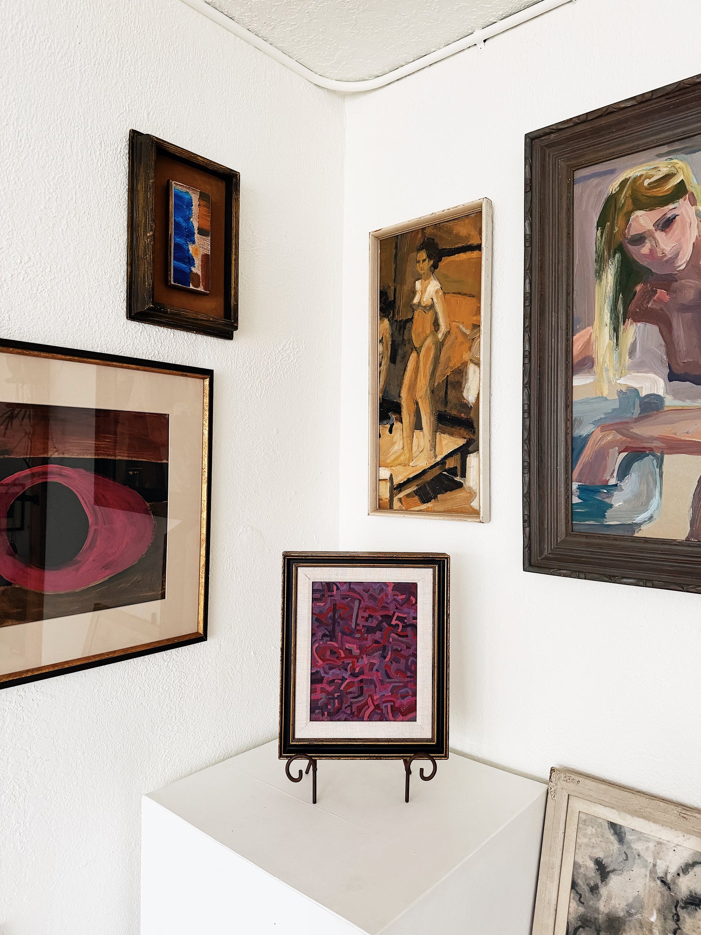 Vintage Abstract Oil Painting