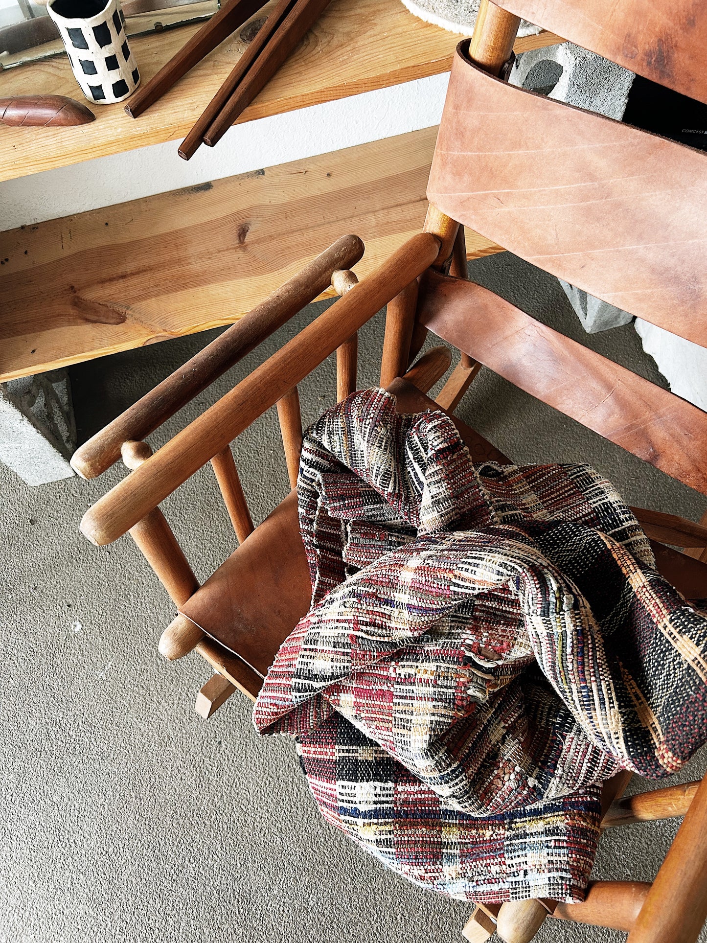 Vintage Cotton Rag Rug