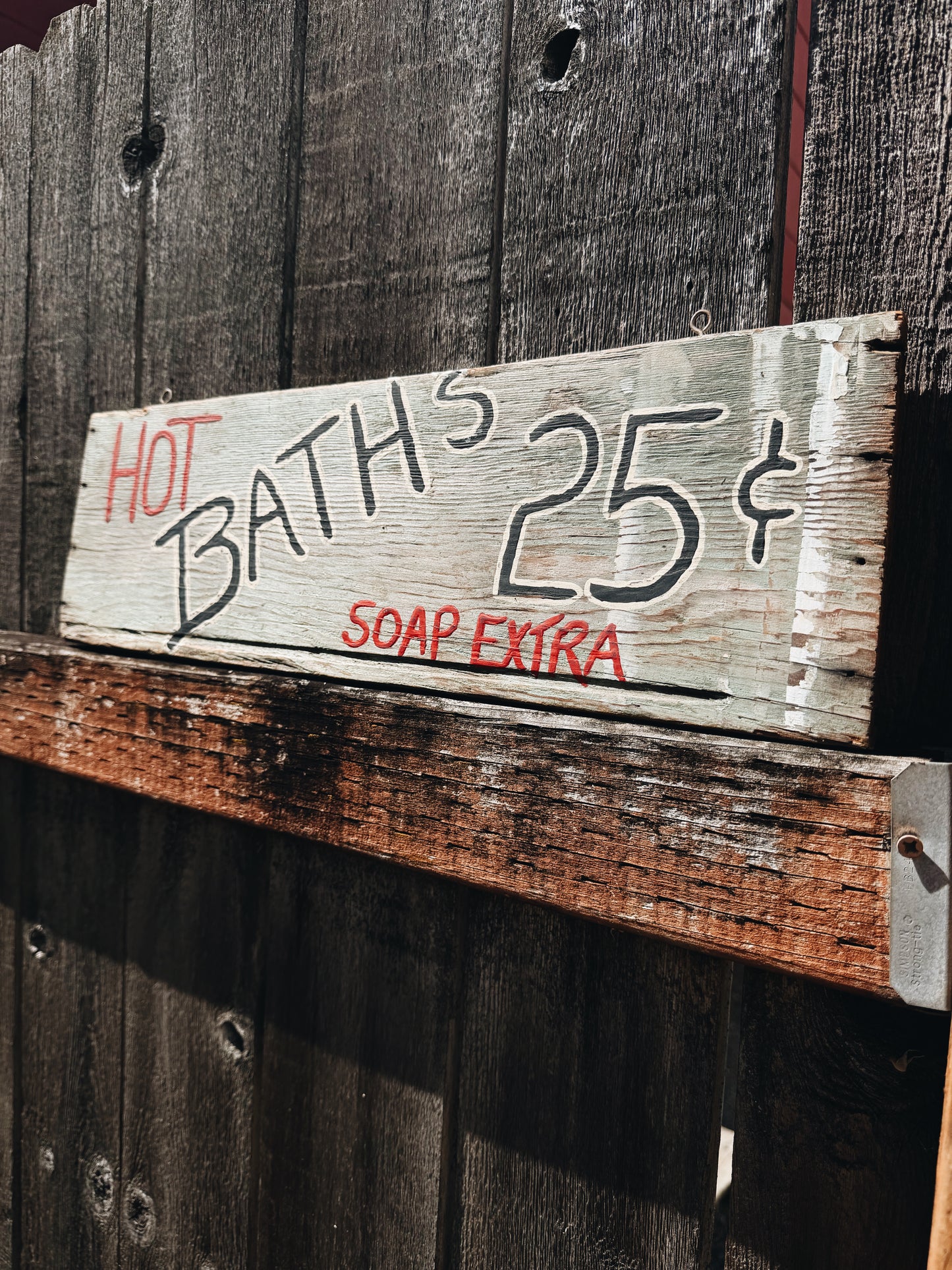 Vintage Bathhouse Sign