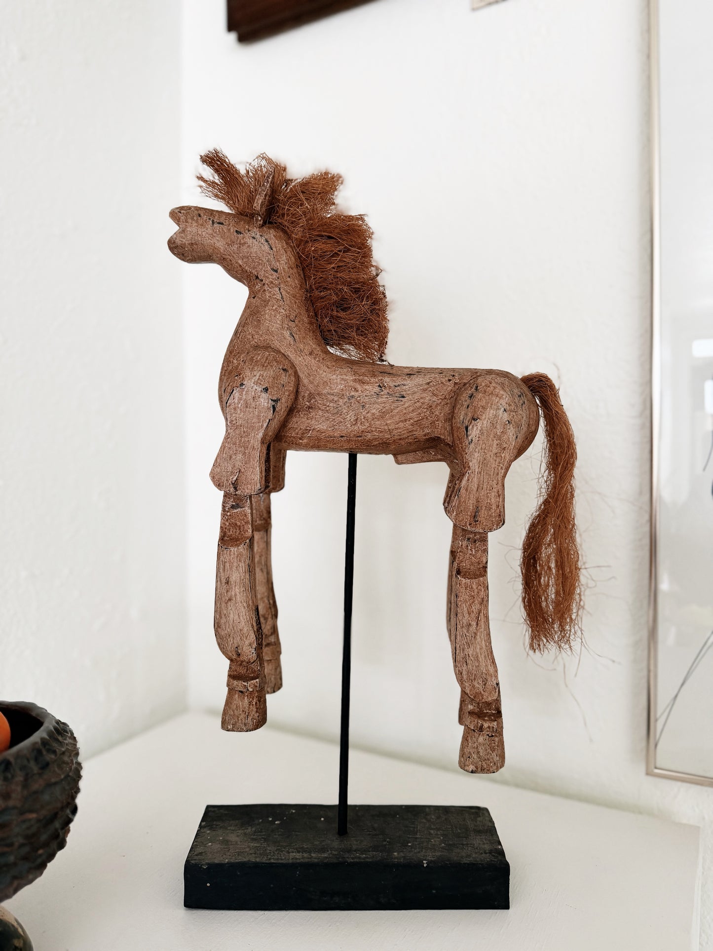 Vintage Folk Art Horse Puppet