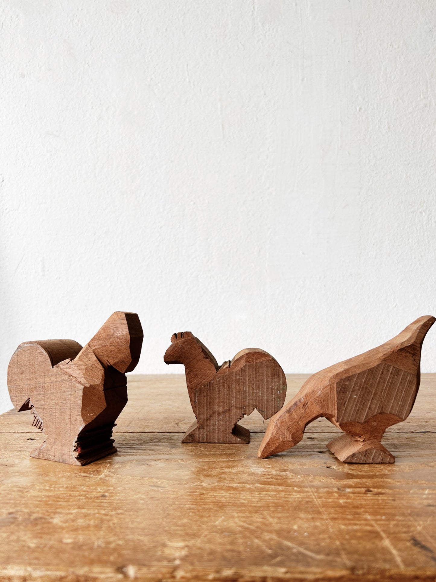 Primitive Carved Wood Animals