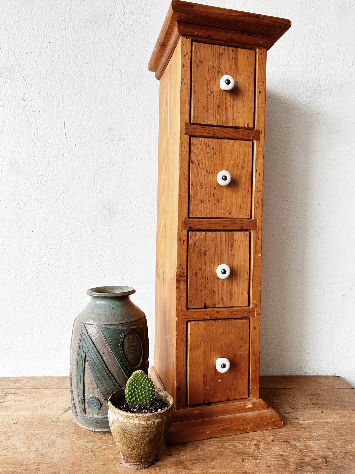 Vintage Wood Chest of Drawers